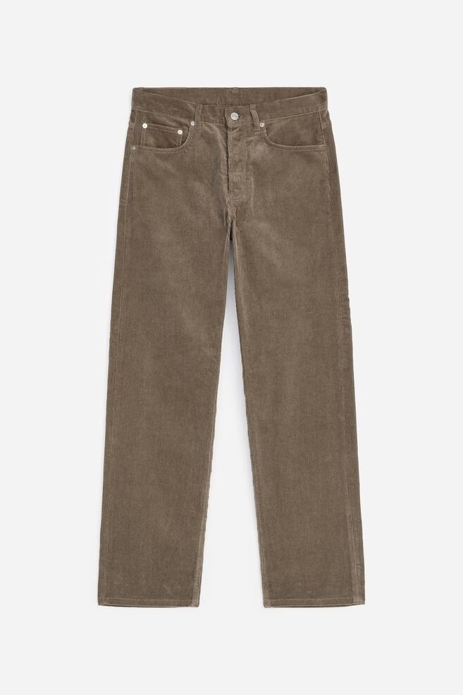 OCEAN Loose Straight Corduroy Trousers - Mole/Dark Blue/Black - 1