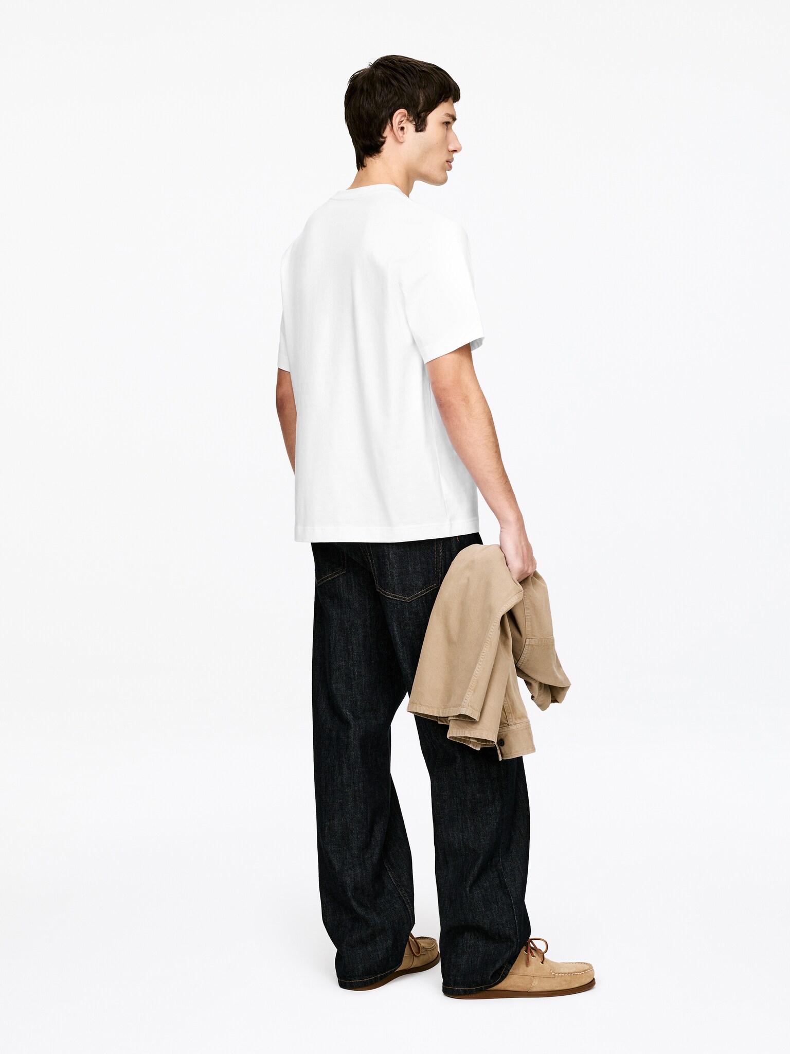 Tričko Relaxed 220 GSM - White/Tmavomodrá/Black/Svetlosivá melírovaná/Off White/Tmavohnedé/Khaki zelená - 5