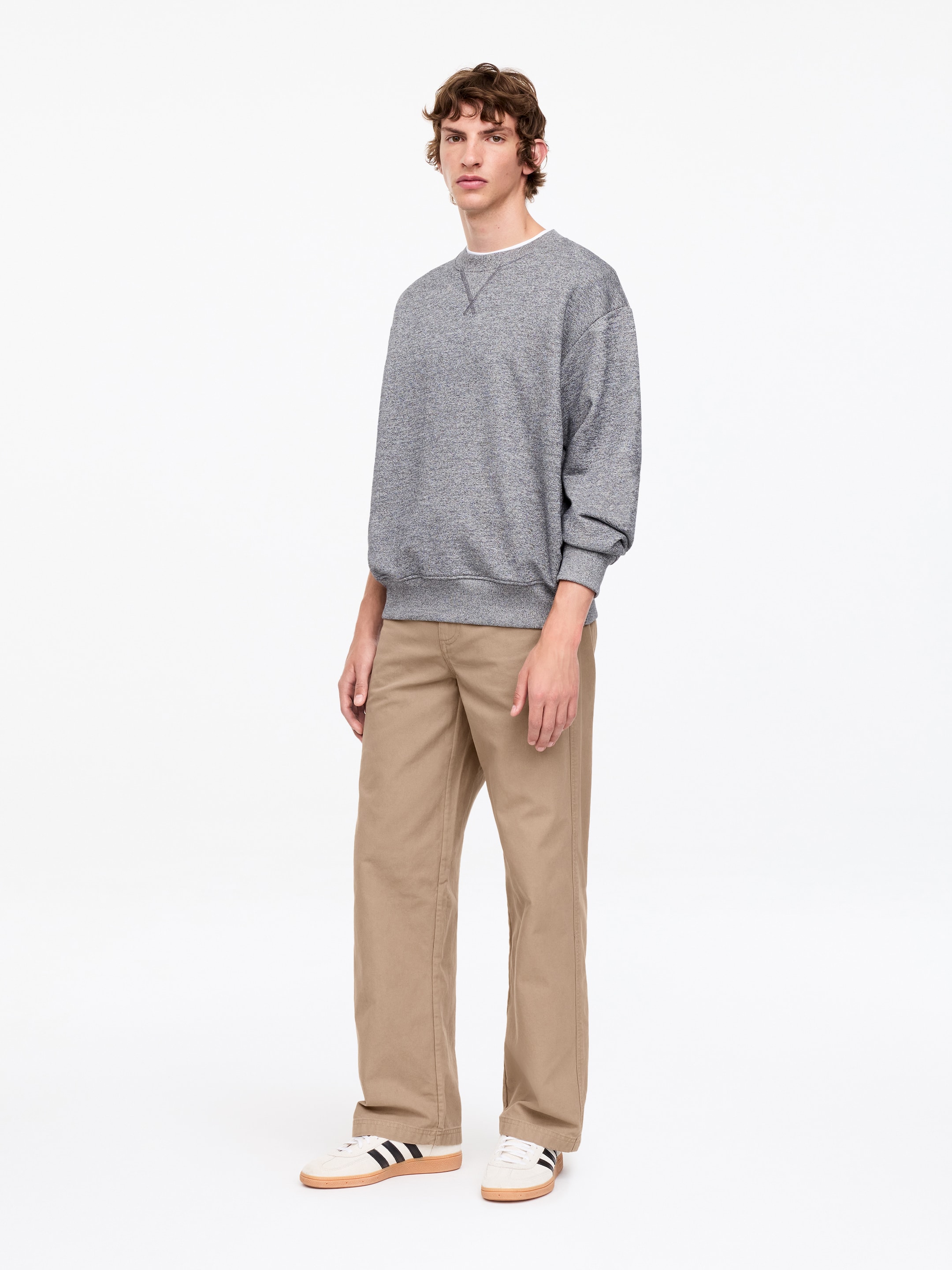 Relaxed Canvas Trousers - Mole - Relaxed fit - Men - StillMedia/Lookbook - 4
