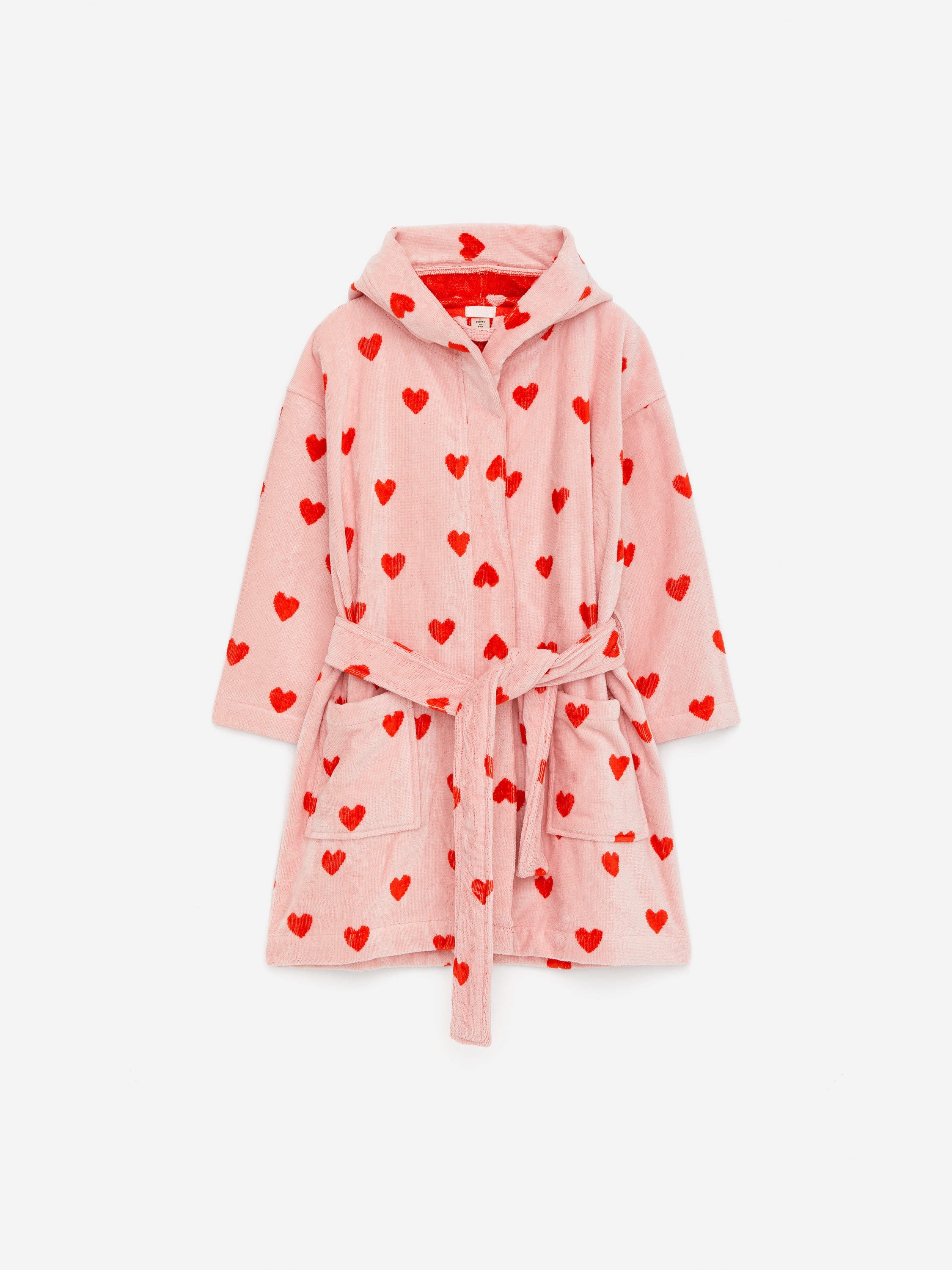 Cotton Terry Bathrobe-#E8C4C6-16680