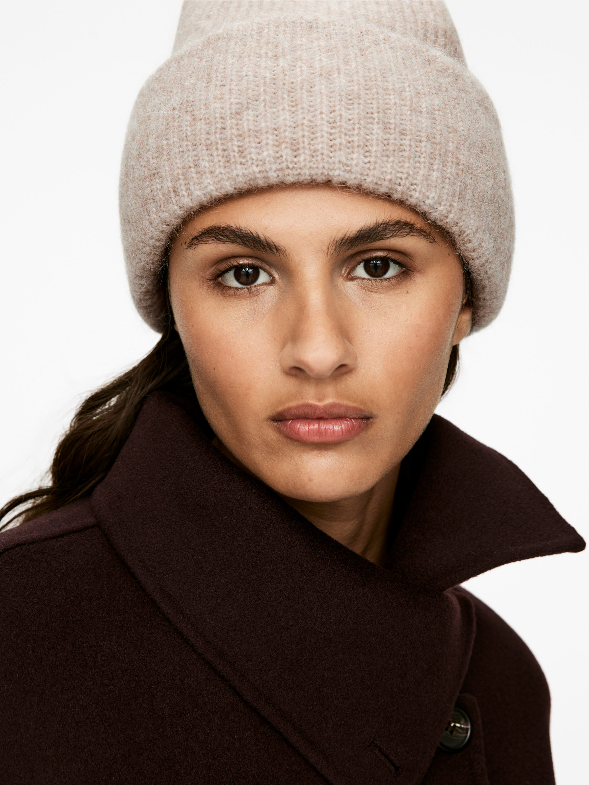 Alpaca-Merino Blend Beanie - Beige - Women - StillMedia/Lookbook - 8