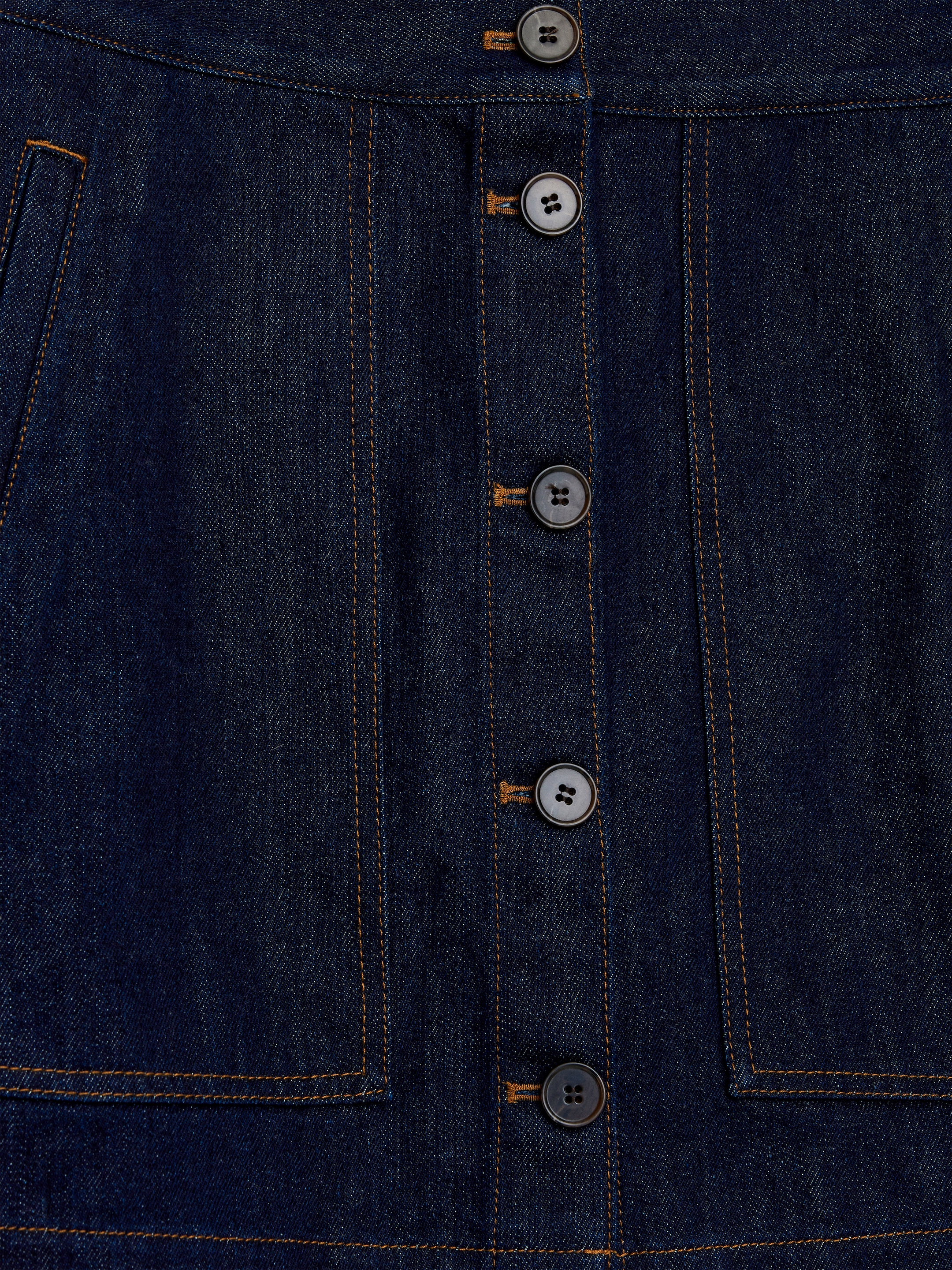 Visa större bild: Minikjol i denim - Mörkblå - DAM | H&M SE 2