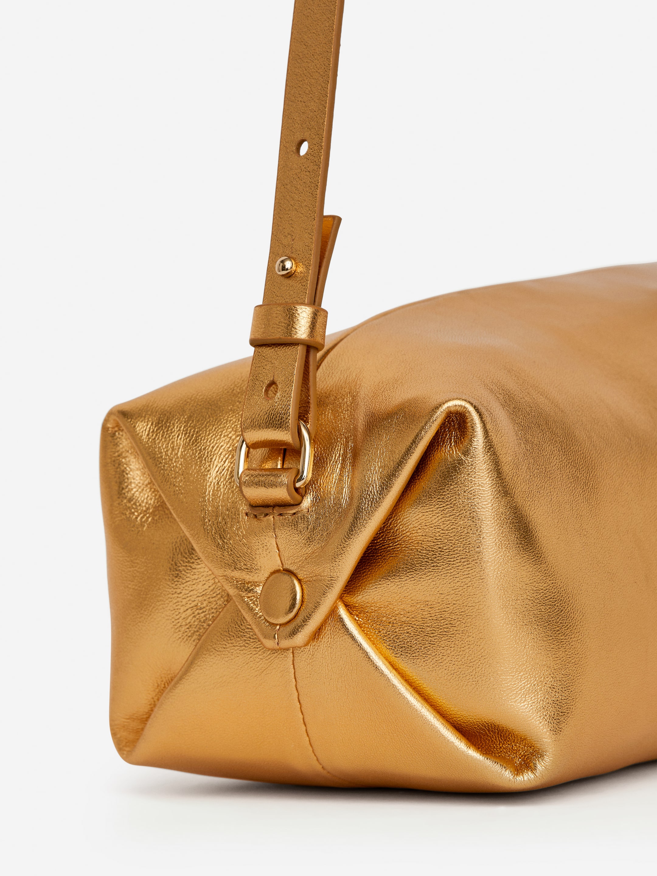 Sac en cuir à bandoulière - Or - Femme - StillMedia/DescriptiveDetail - 1