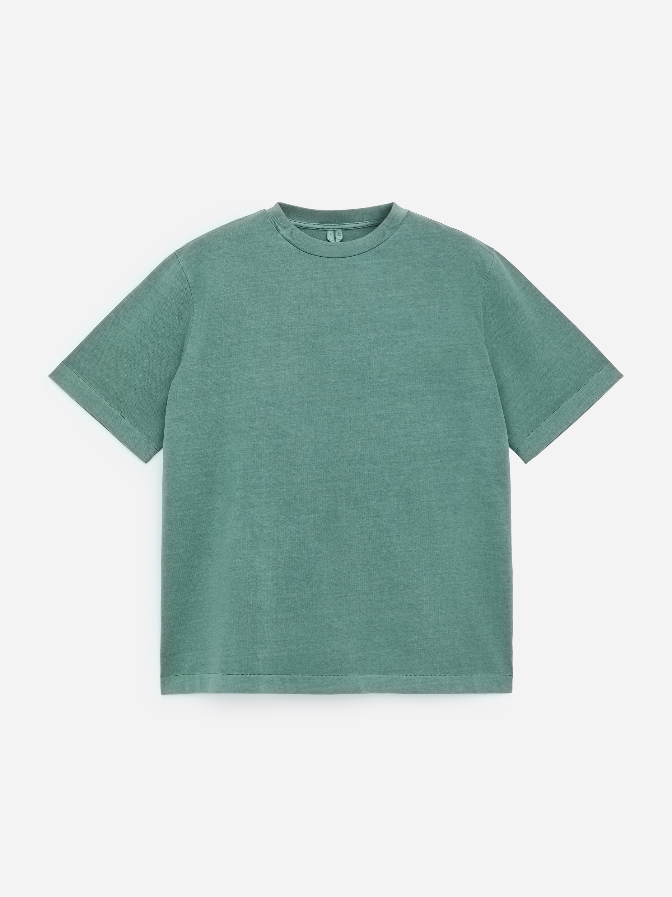 Garment-Dyed Interlock T-Shirt-#5D7470-18365