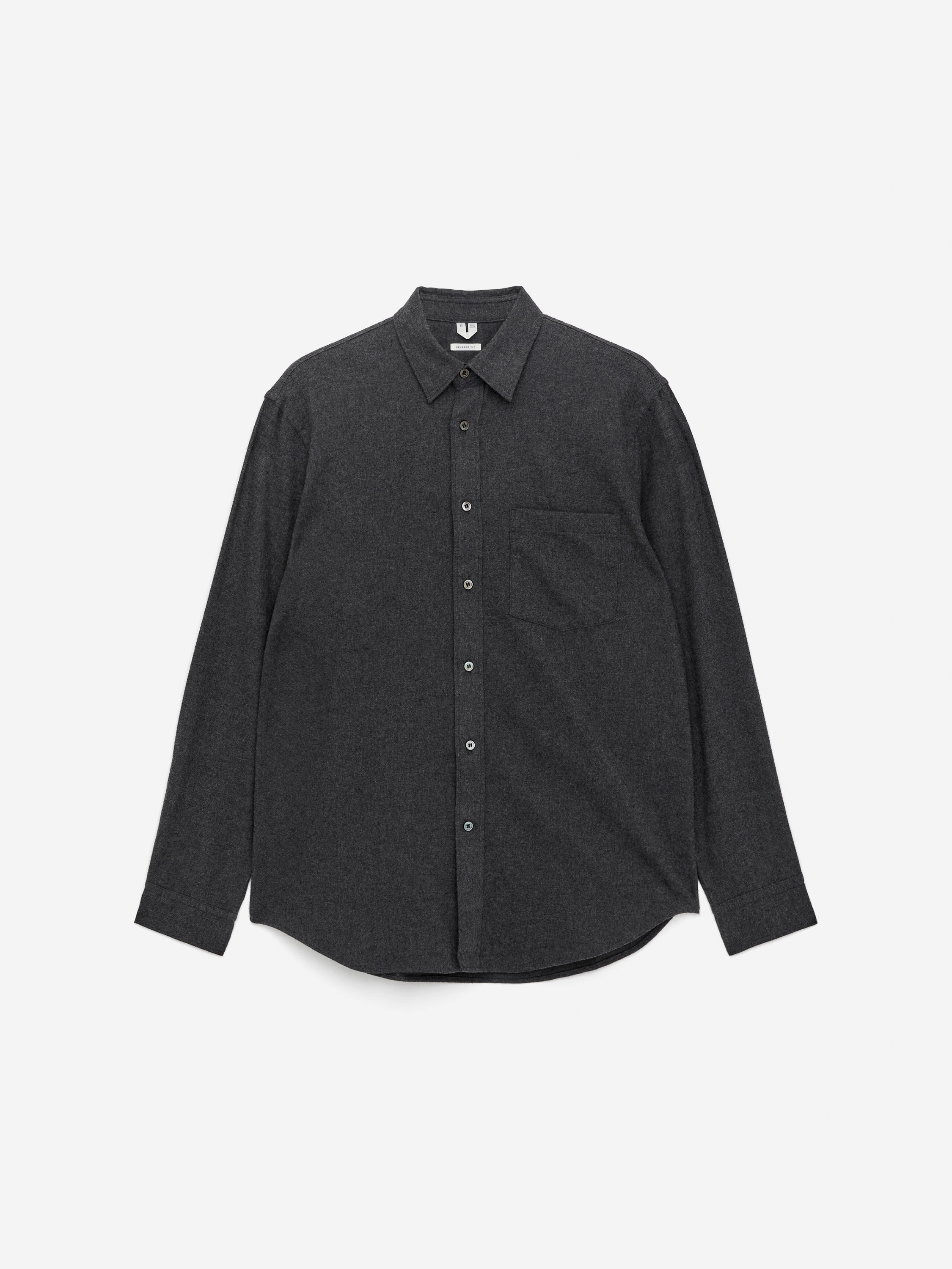 Flannel Shirt - Grey Melange - Relaxed fit - Men - StillMedia/DescriptiveStillLife - 2