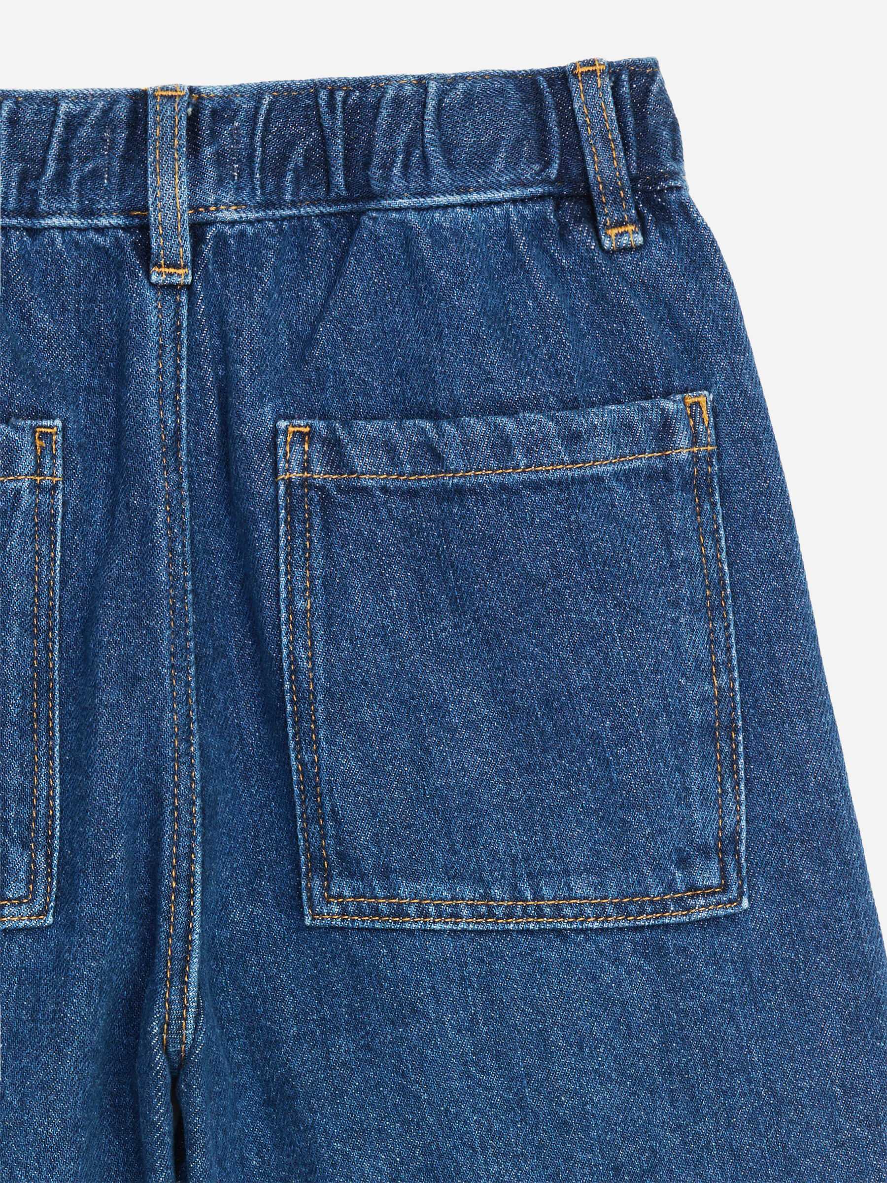 Denim Pull-On Shorts - Dark Blue - Relaxed fit - Children - StillMedia/DescriptiveDetail - 1
