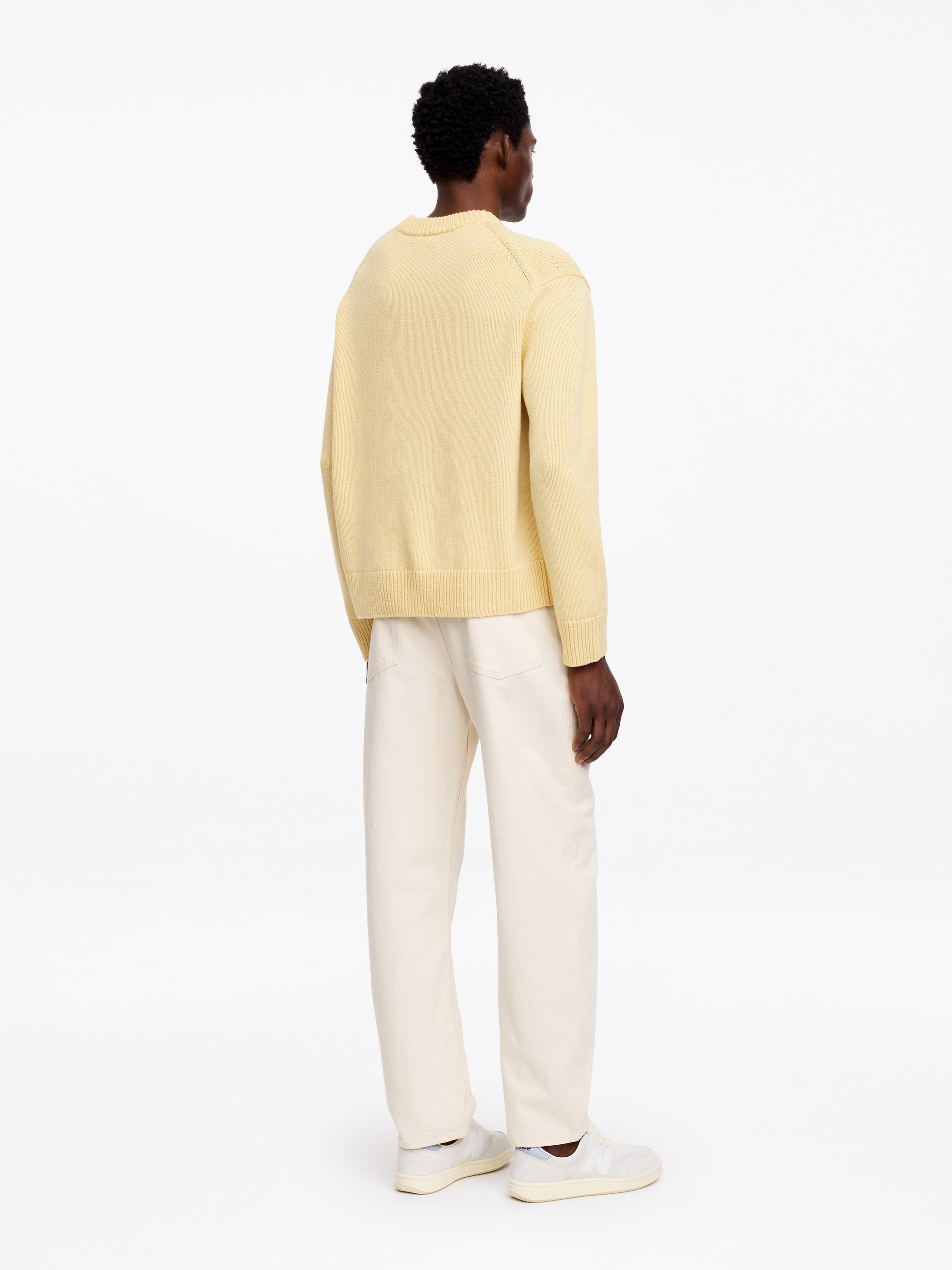 Maglione in lana pesante - Giallo chiaro - Relaxed fit - Men - StillMedia/Lookbook - 5