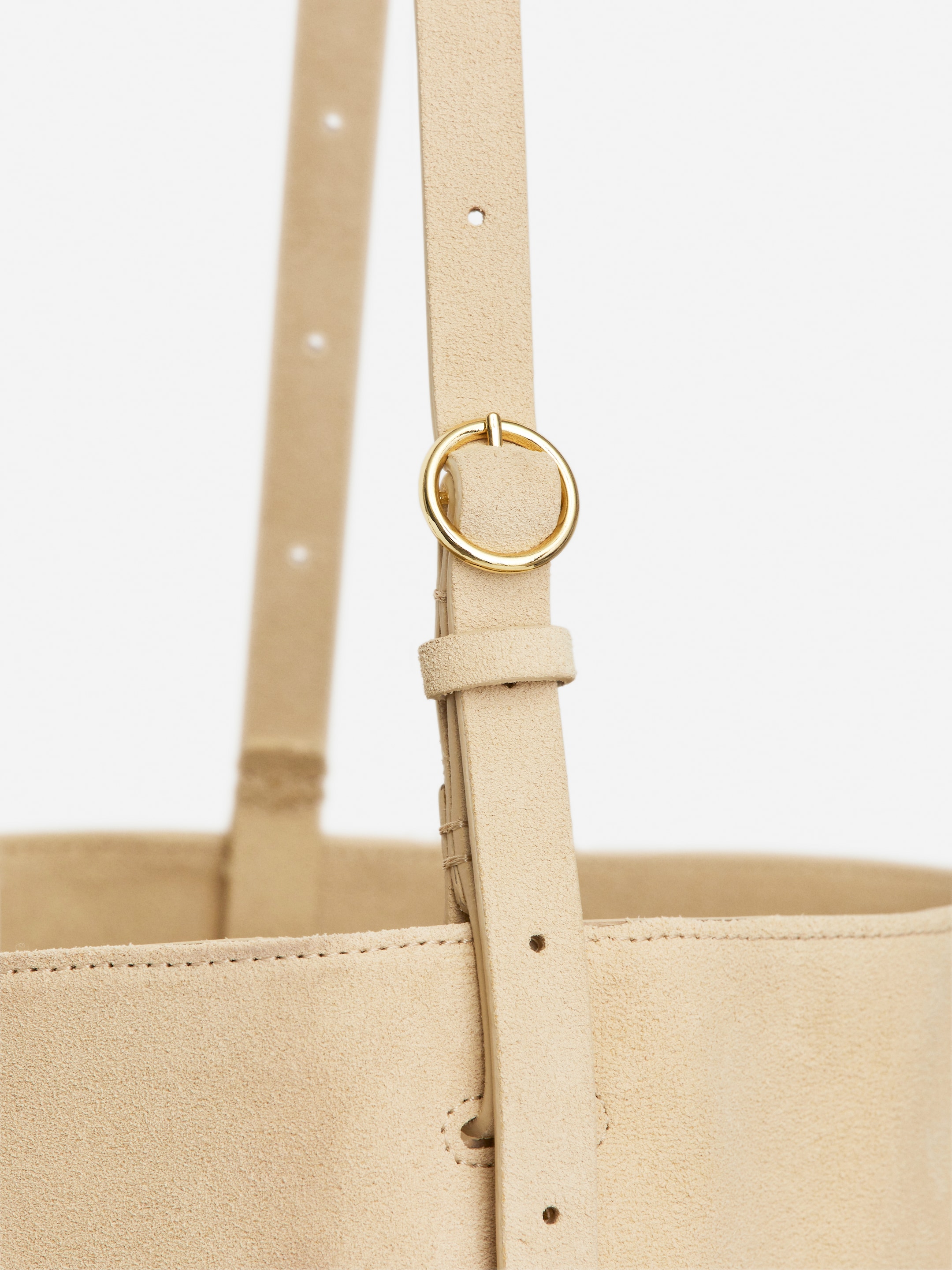 Split Suede Tote Bag - Light Beige - Women - StillMedia/DescriptiveDetail - 3