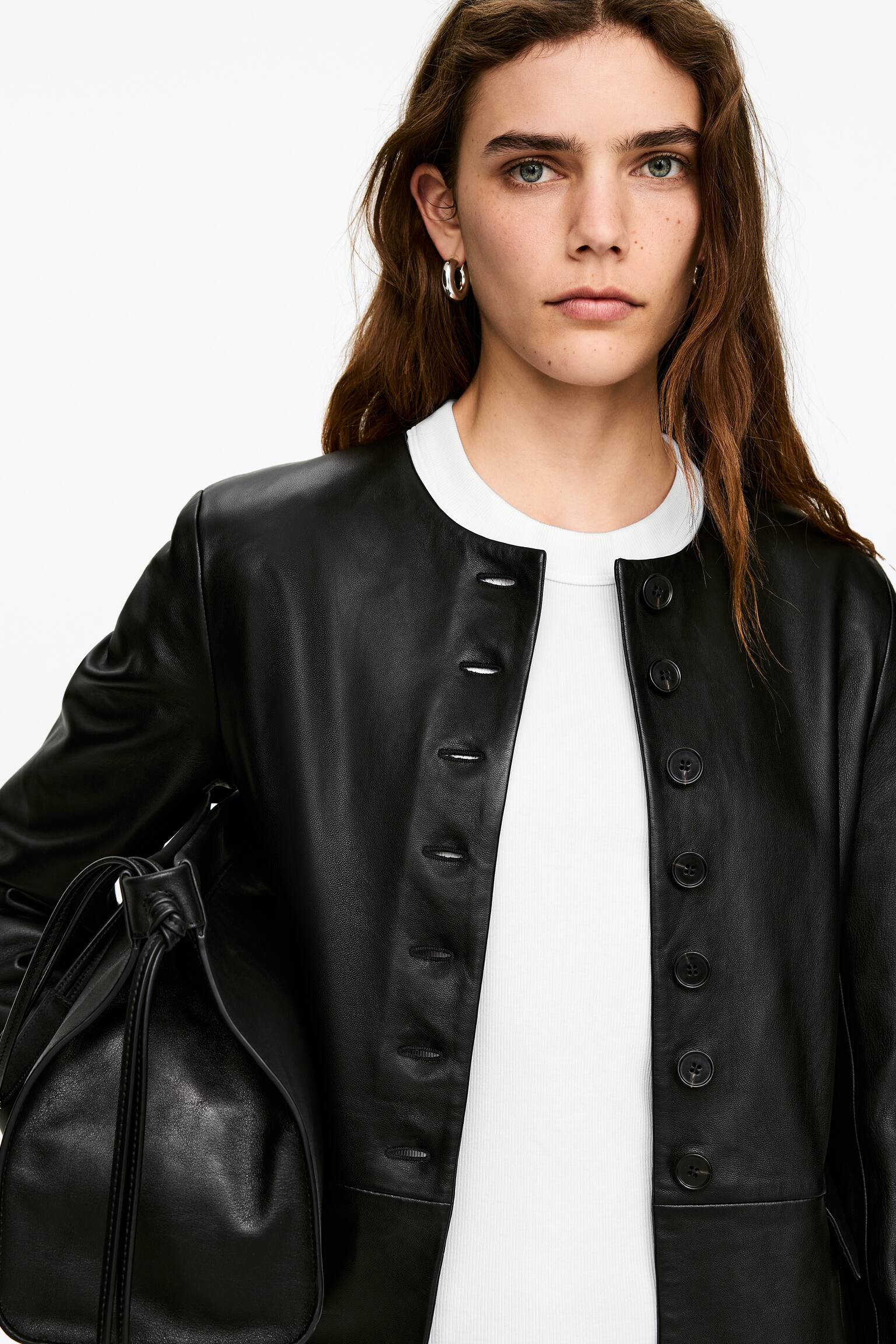 Top côtelé - Blanc/Noir/Rouge/Noir/Blanc - 3