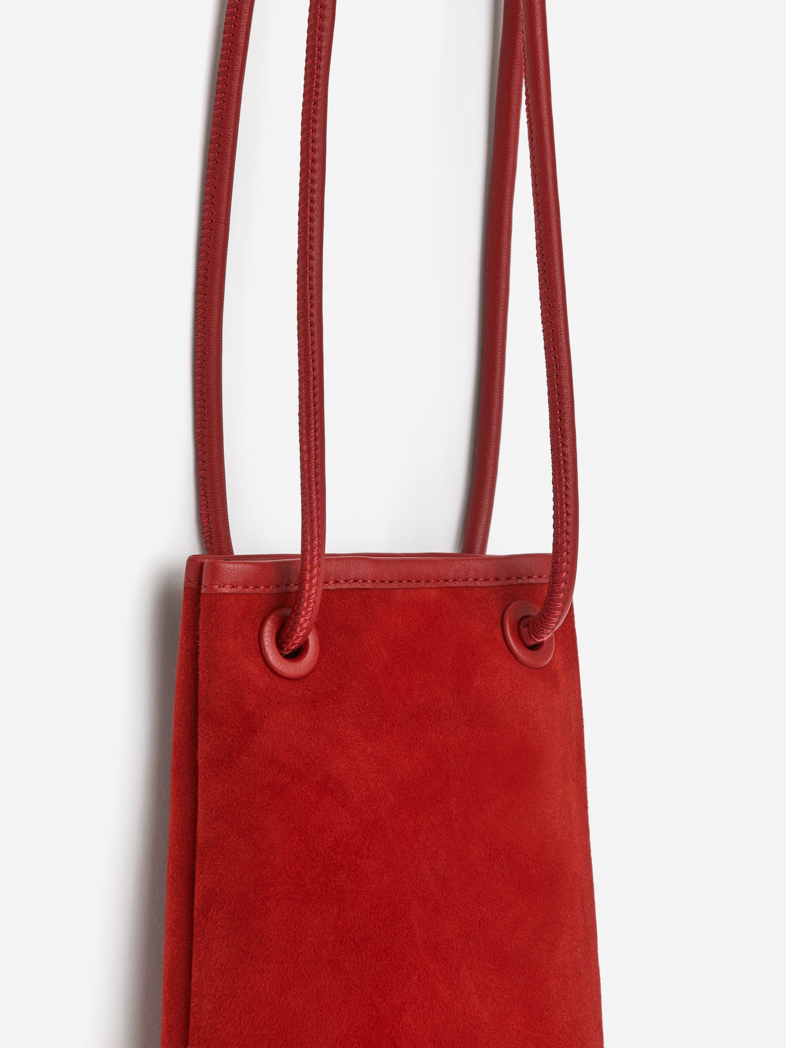 Suede Mini Bag - Red - 4