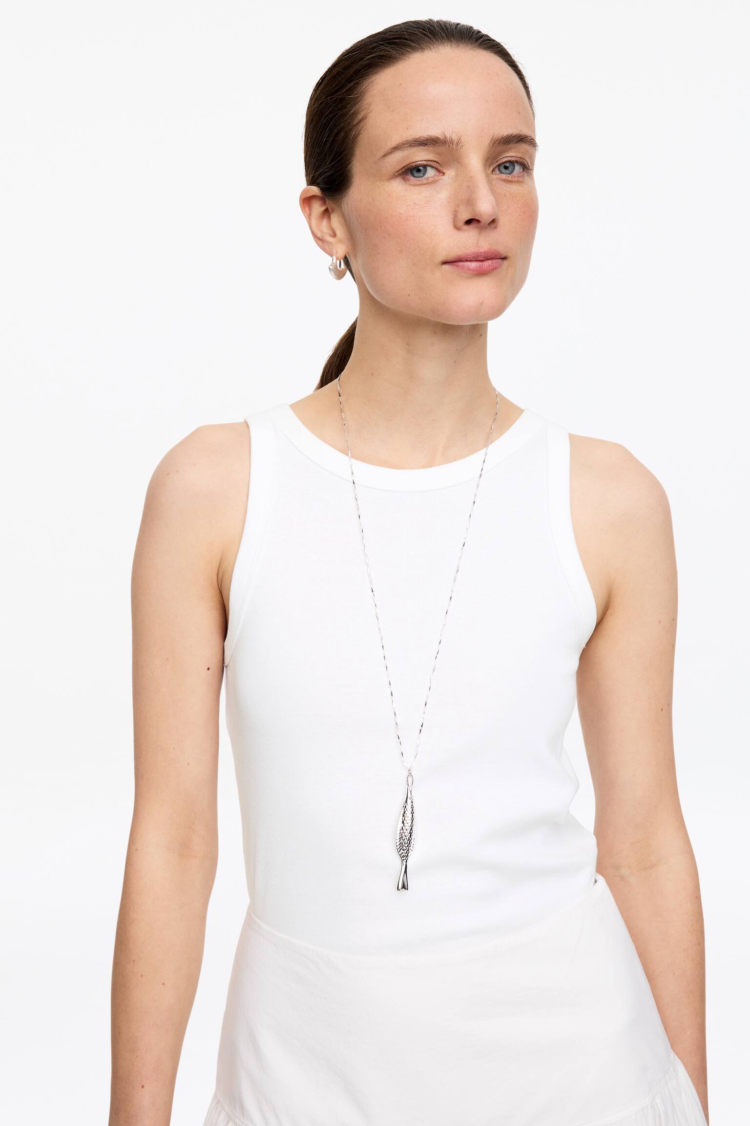 Geripptes Tanktop - Weiß/Schwarz/Grau/Rosa - 3