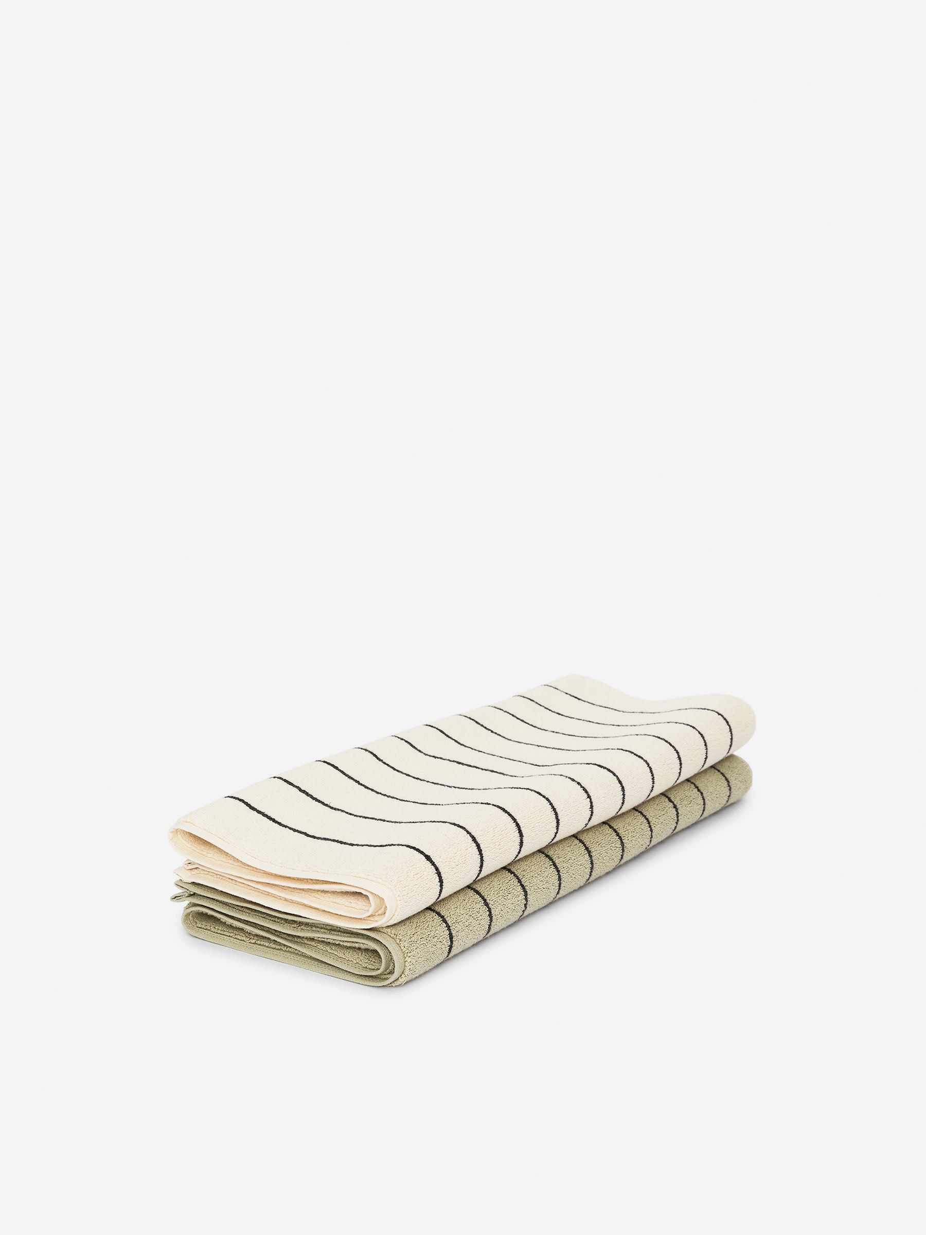 Badrumsmatta i bomull - Salviagrön/svart - Homeware - StillMedia/DescriptiveDetail - 1