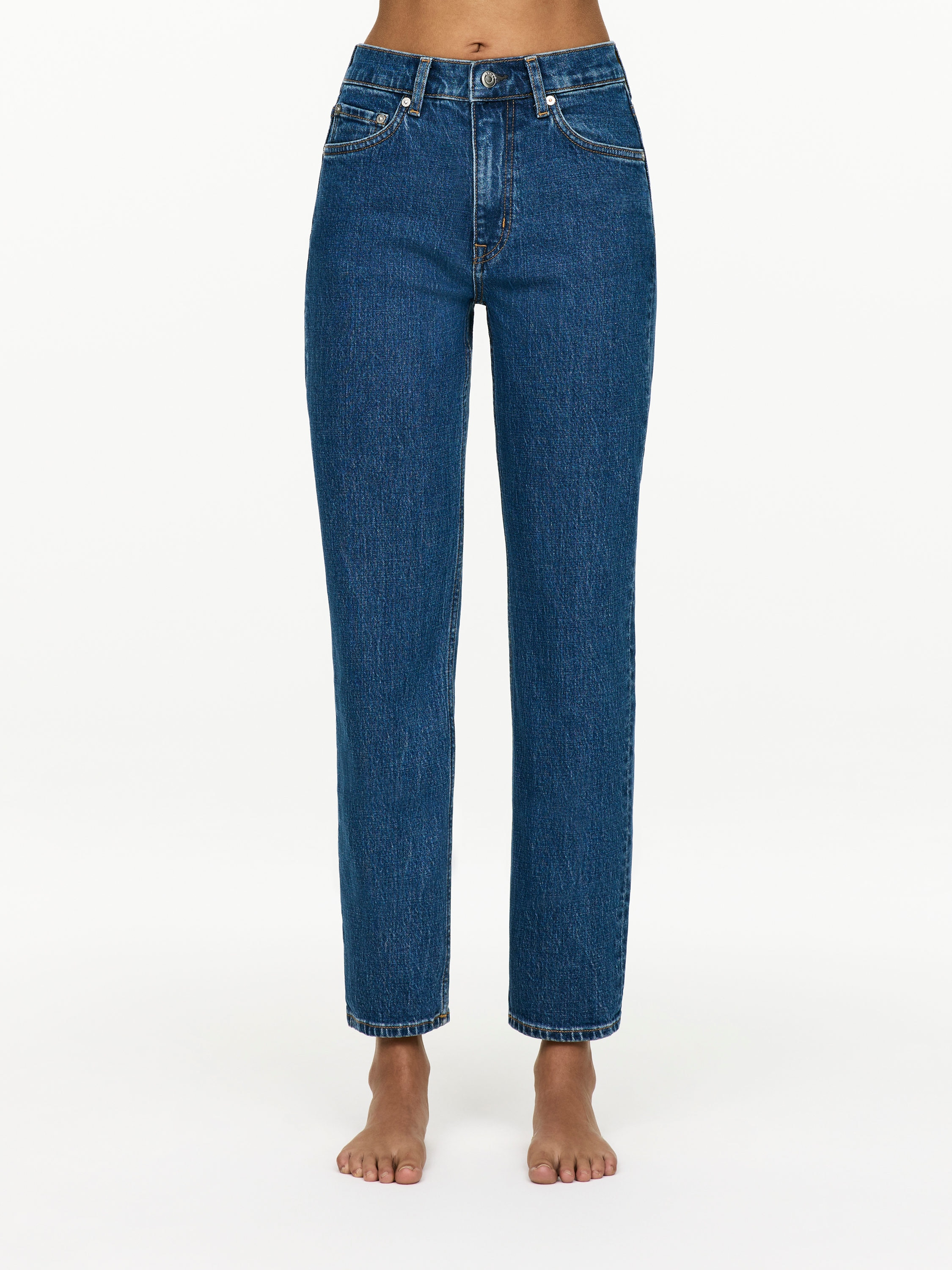 JADE CROPPED Slim Jeans - Mid Blue - Slim fit - Women - StillMedia/Lookbook - 13