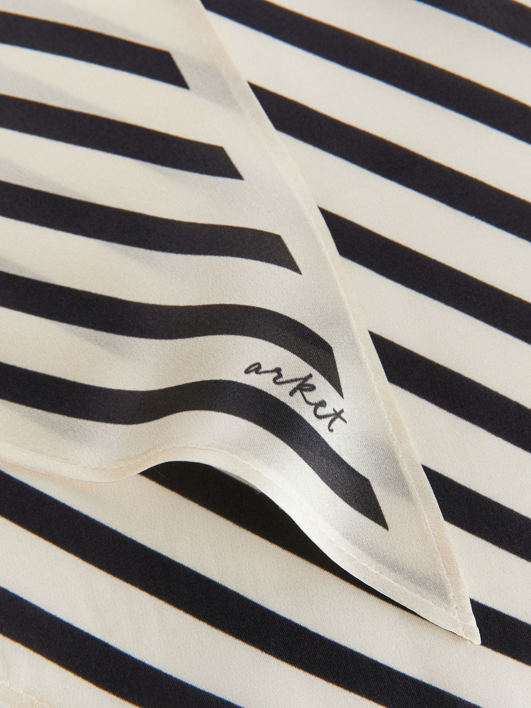 Seidentuch - Cremeweiß/Schwarz - Damen - StillMedia/DescriptiveDetail - 3