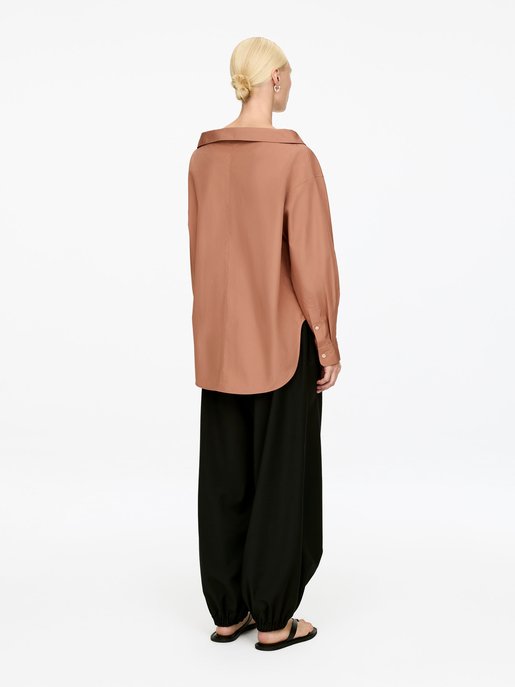 Open-Neck Blouse - Dusty Pink - Regular fit - Women - StillMedia/Lookbook - 6