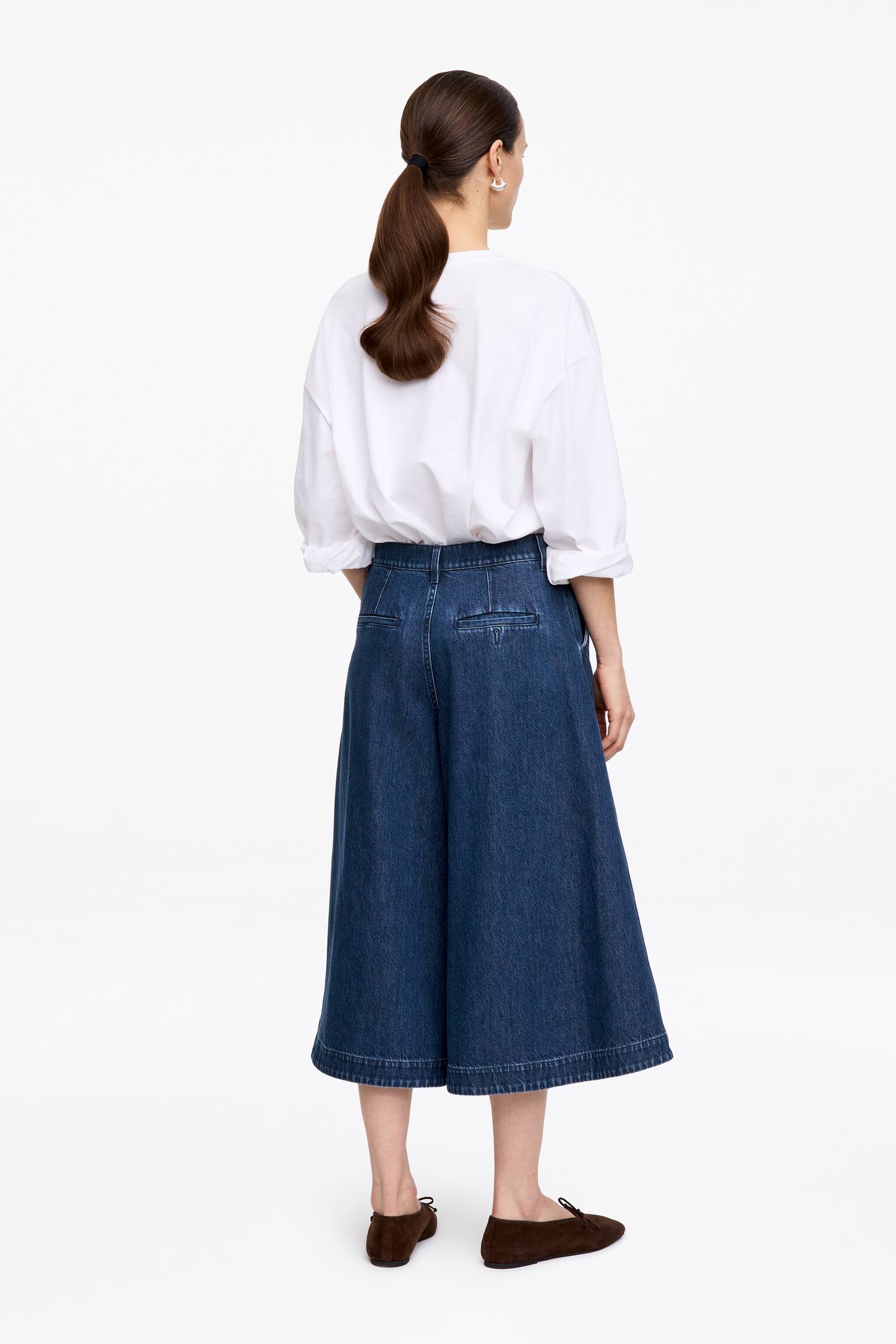 Denim culottebroek - Blauw - 4