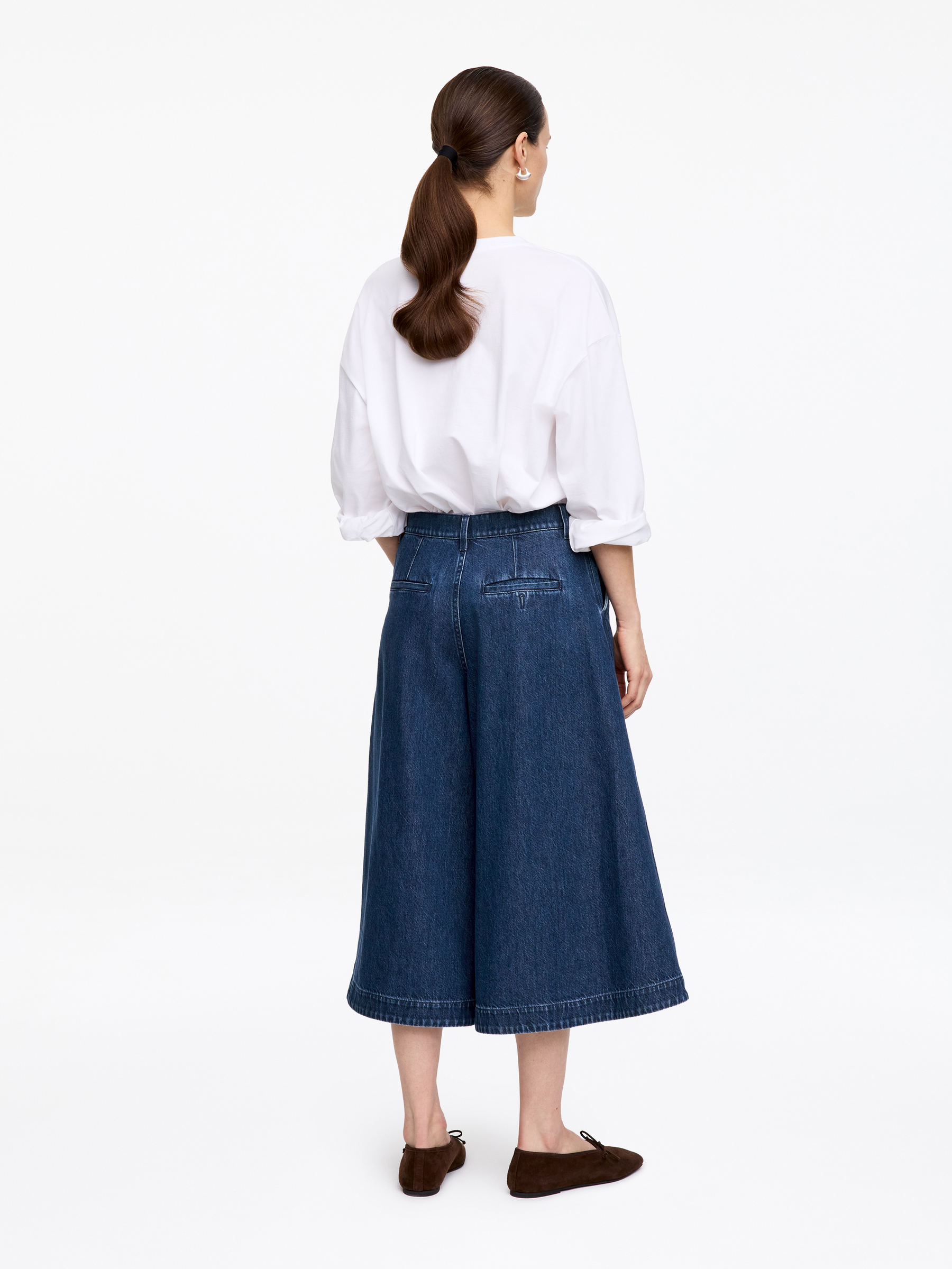 Jupe-culotte en denim - Bleu - Regular fit - Femme - StillMedia/Lookbook - 2