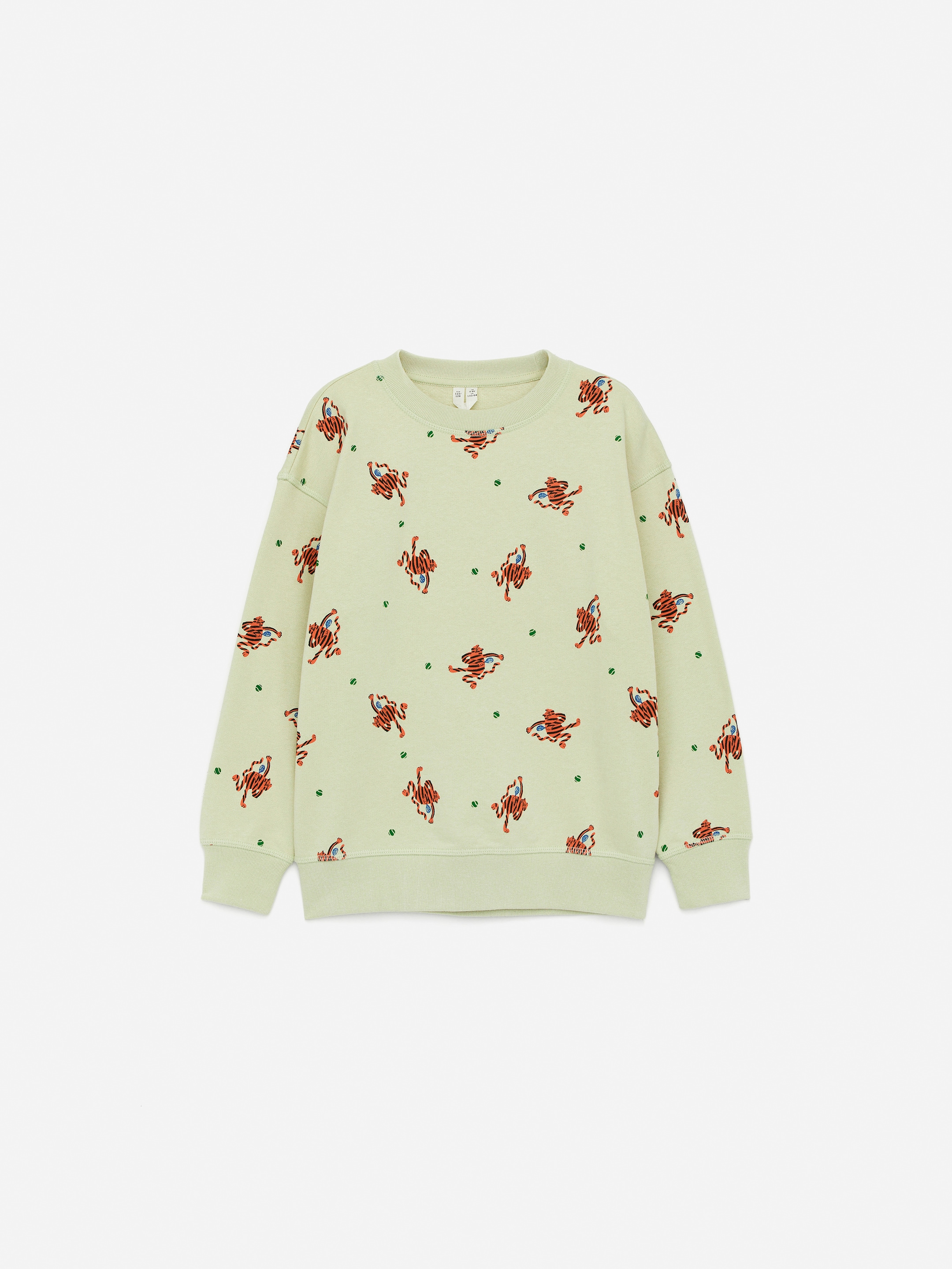 Größeres Bild ansehen: Legeres Sweatshirt - Grün/Tiger - Kids | H&M DE 1