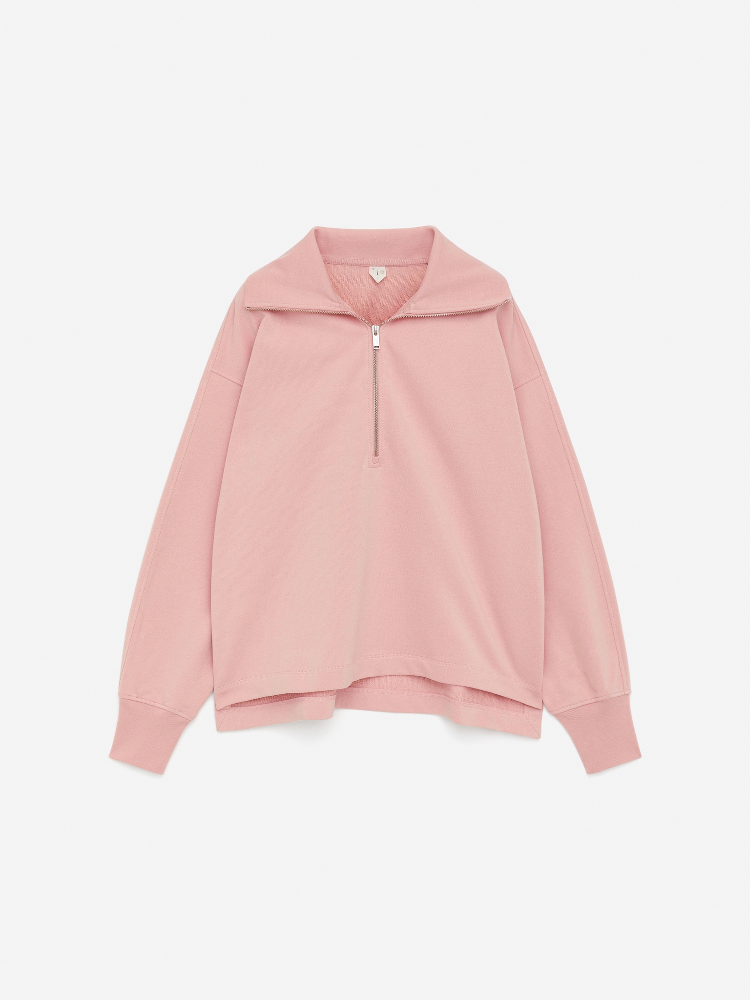 Bluza z zamkiem błyskawicznym - Brzoskwiniowy - 2