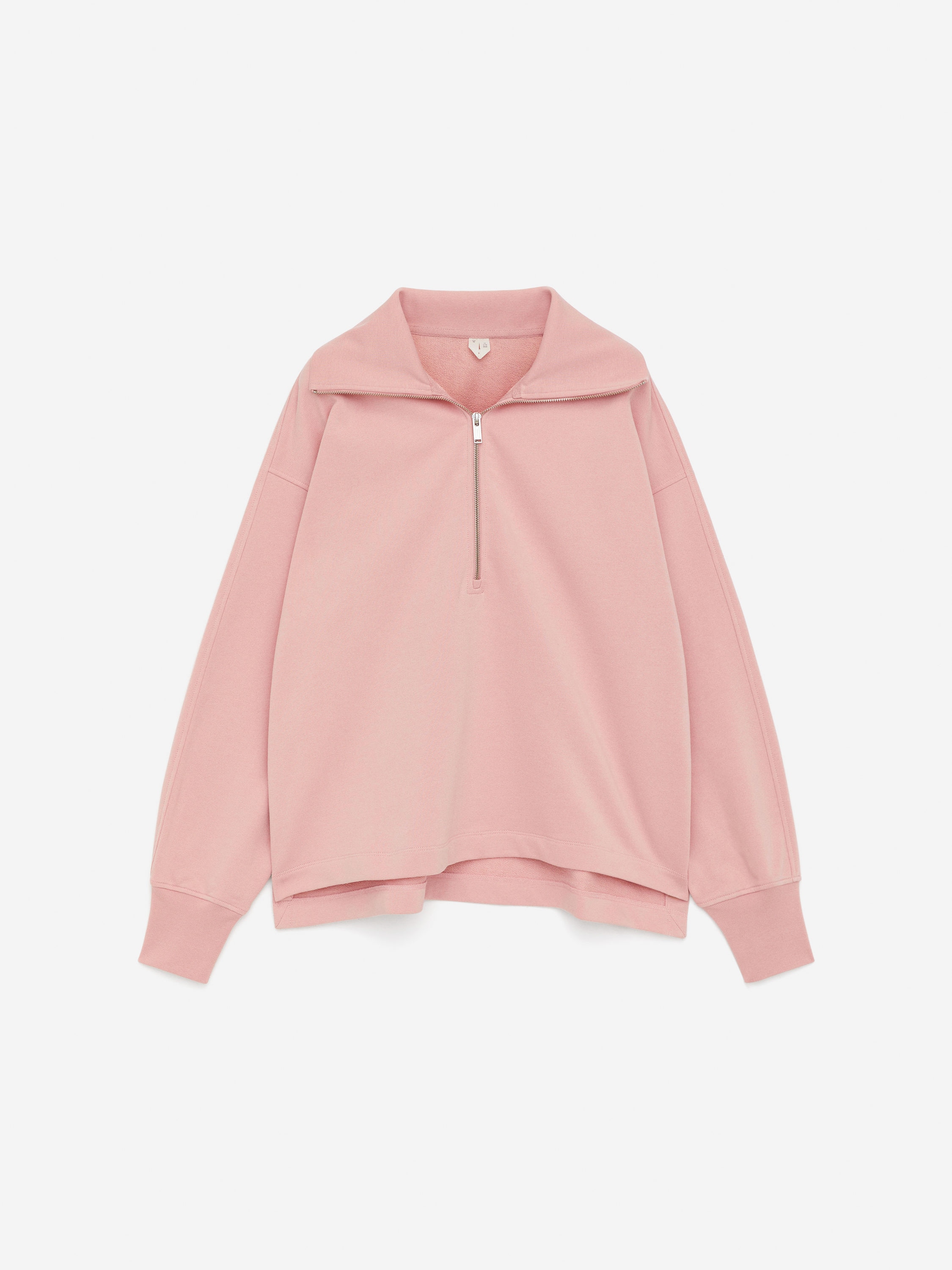 Sweatshirt mit halbem Reißverschluss-#CDB8B1-16733