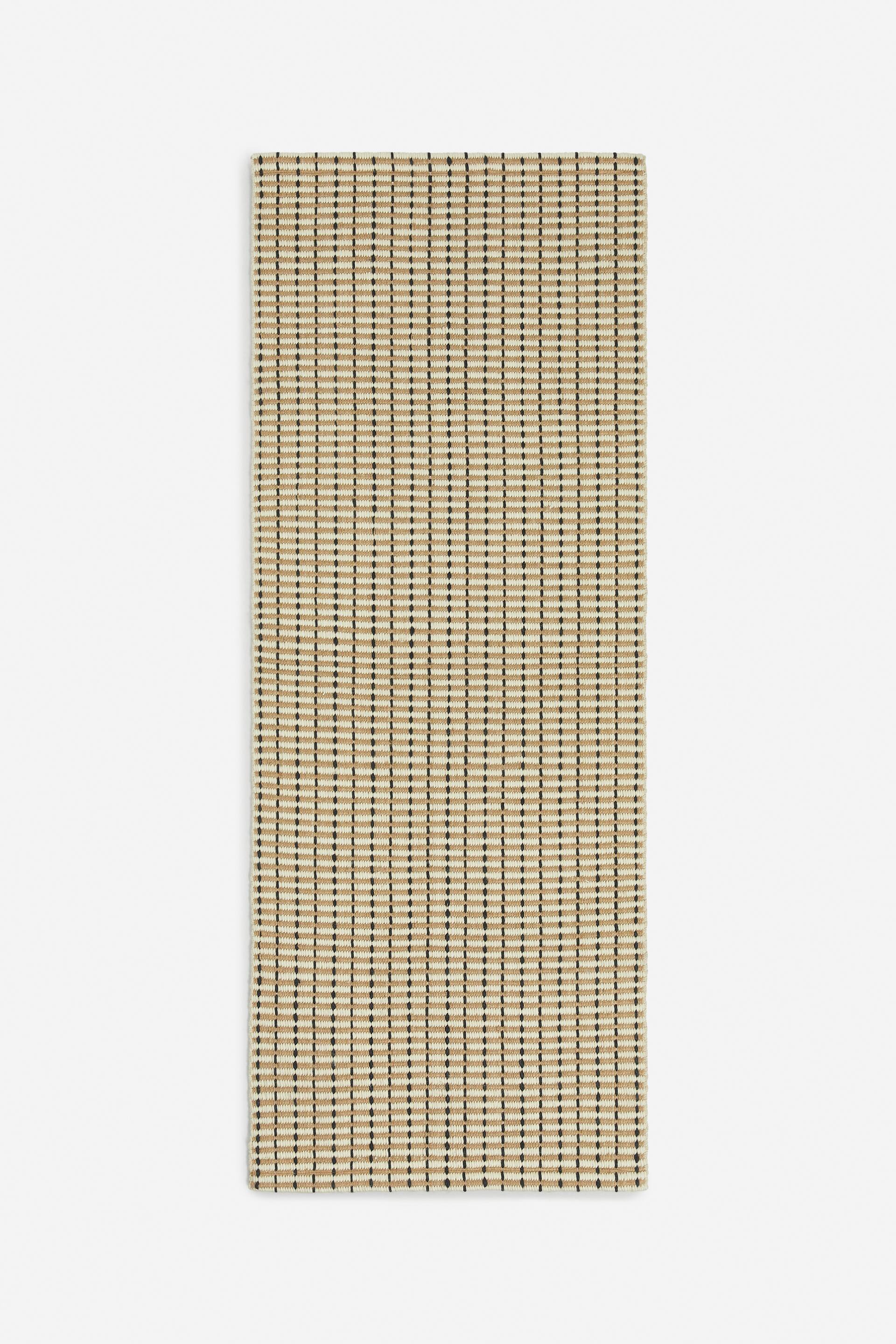 Größeres Bild ansehen: Teppich aus Jute und Wolle, 70 x 185 cm - Beige/Schwarz/Cremeweiß - Home All | H&M DE 1