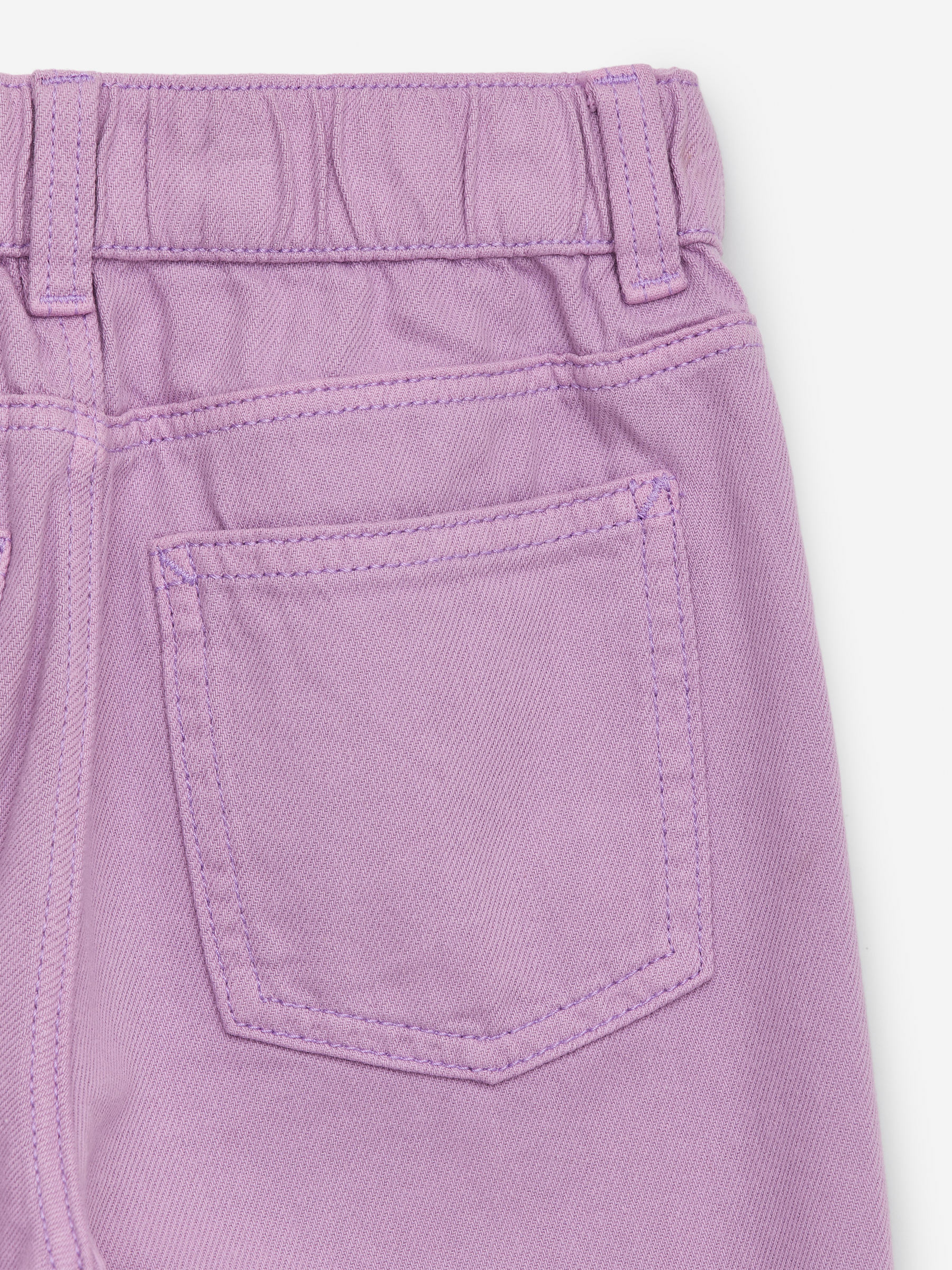 Wide Denim Trousers - Lilac - Loose fit - Children - StillMedia/DescriptiveDetail - 1