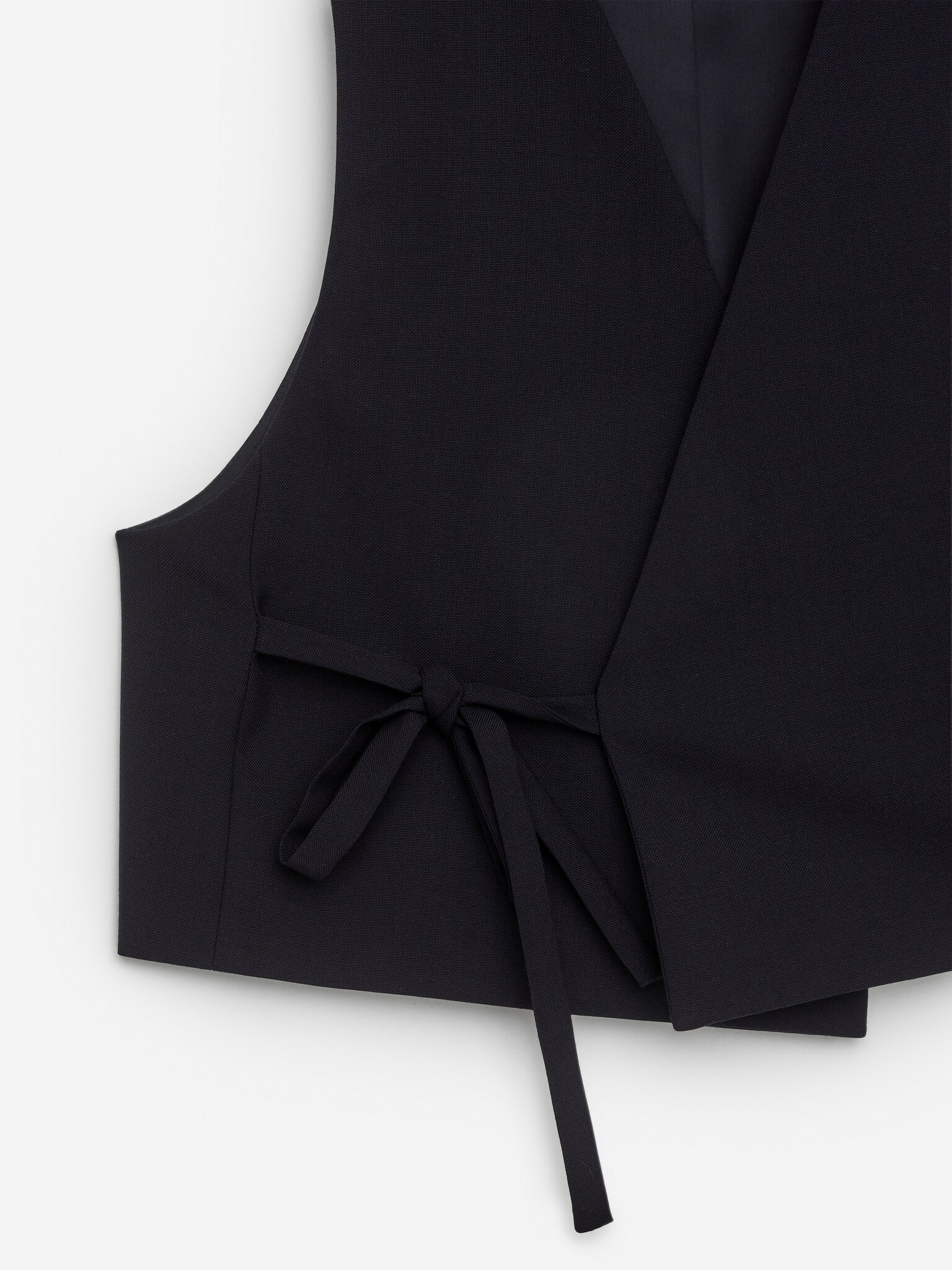 Gilet modulaire en laine - Bleu foncé/Rouge foncé - 2