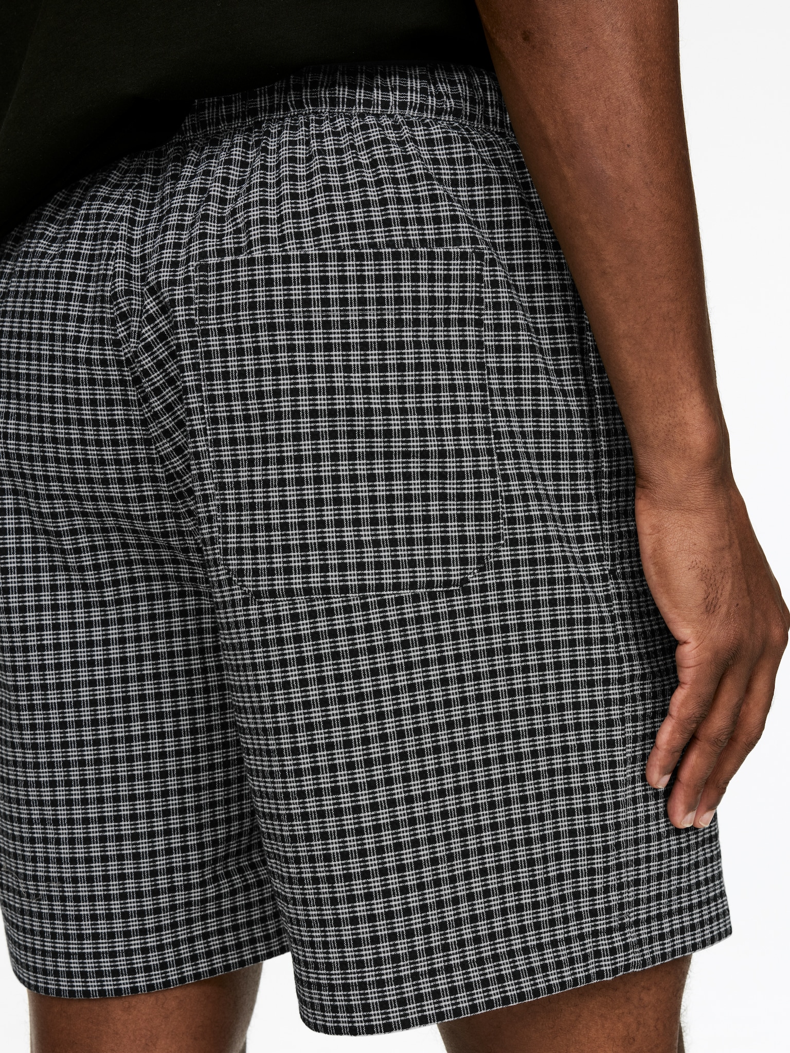 Short en seersucker - Noir - 3