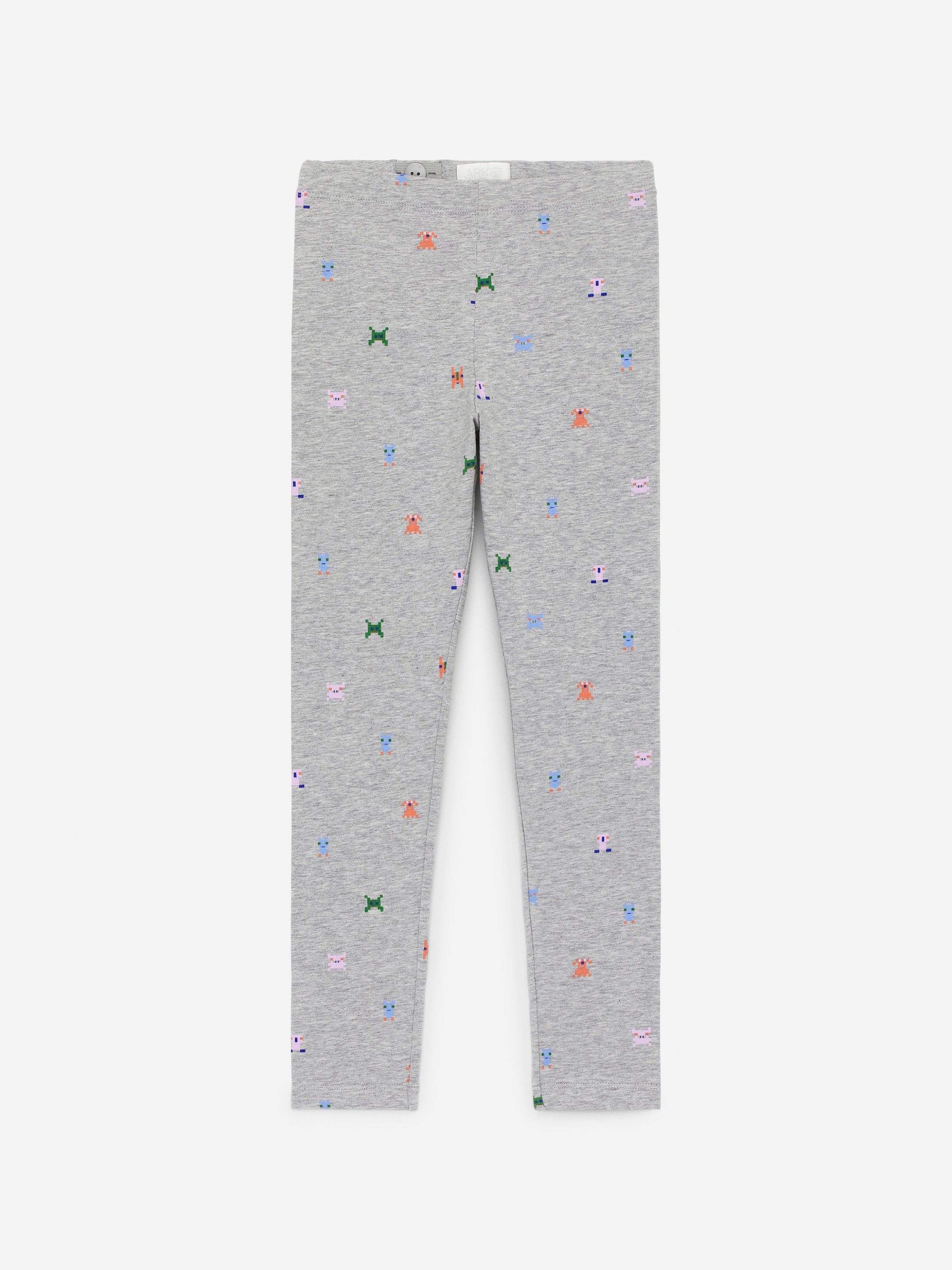 Größeres Bild anzeigen: Bedruckte Jersey-Leggings - Graumeliert - Kids | H&M AT 1