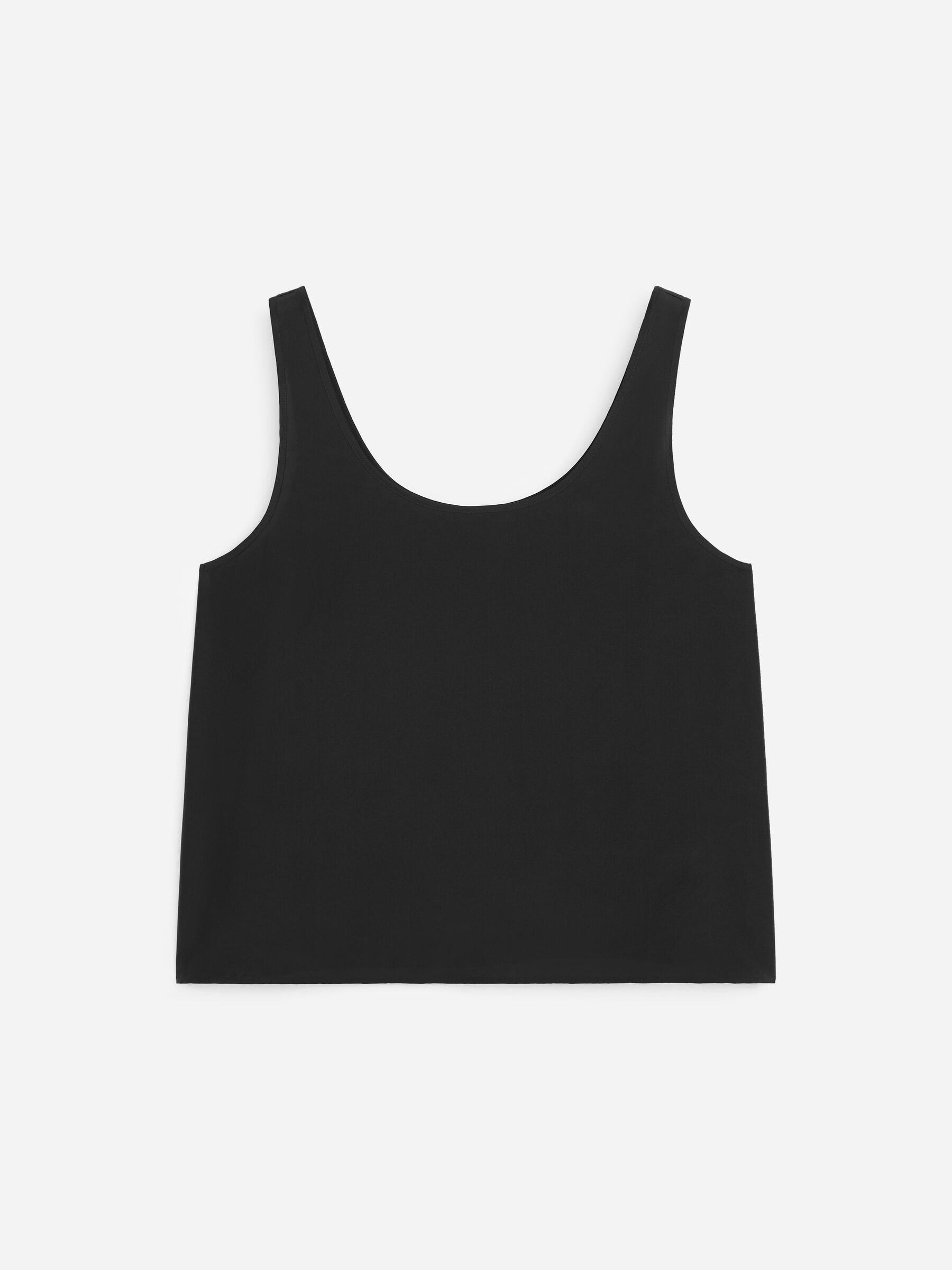 Silk Tank Top-#272627-19220