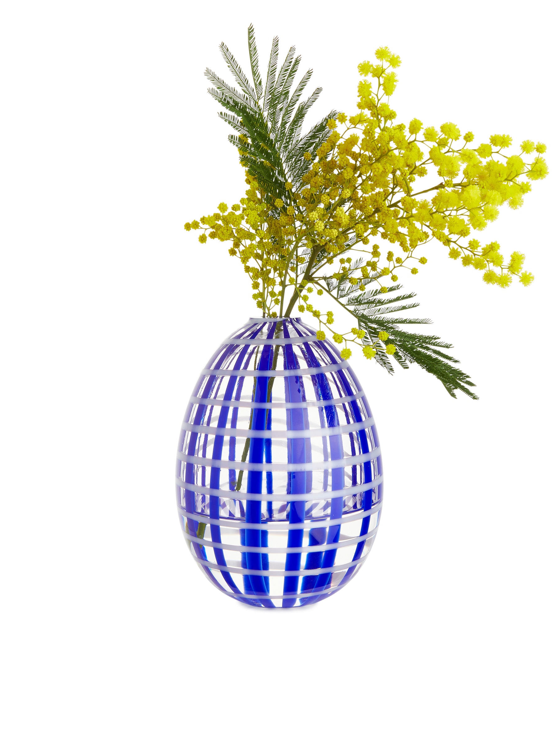Glass Vase 15 cm - Blue/White - Homeware - StillMedia/DescriptiveStillLife - 1