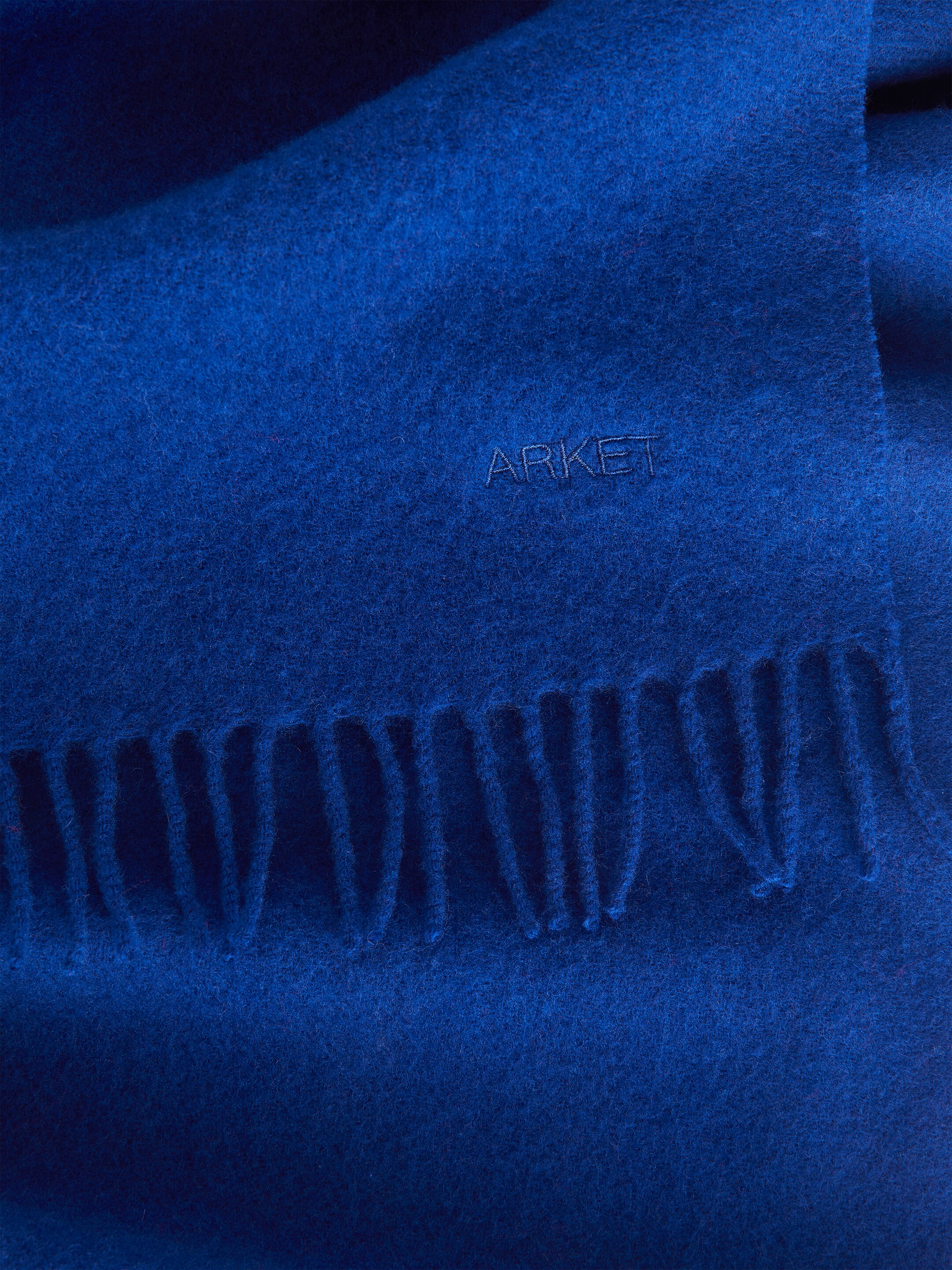 Wool Scarf - Bright Blue - Men - StillMedia/DescriptiveDetail - 1
