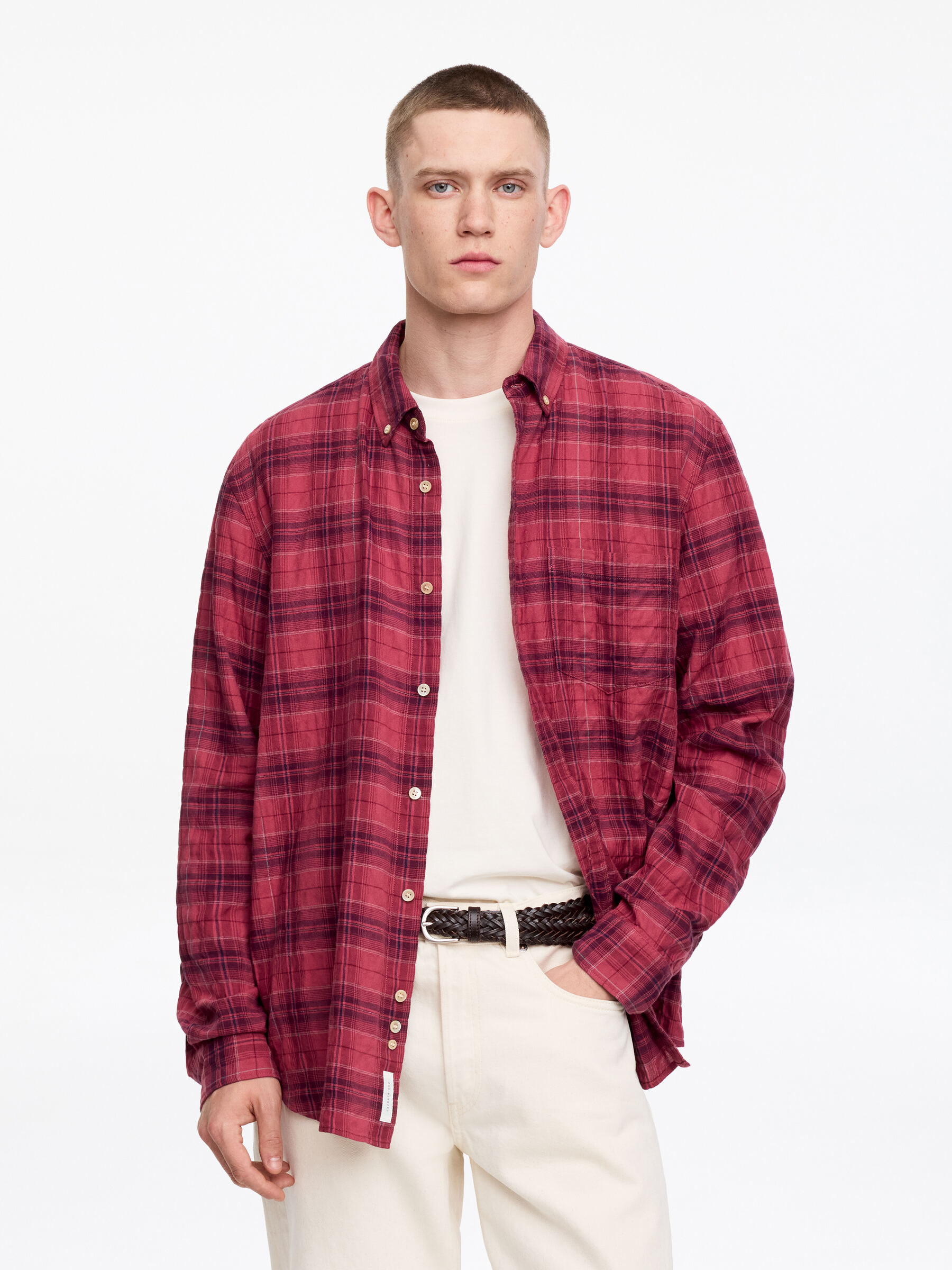 Regular Flannel Shirt-#864858-19321