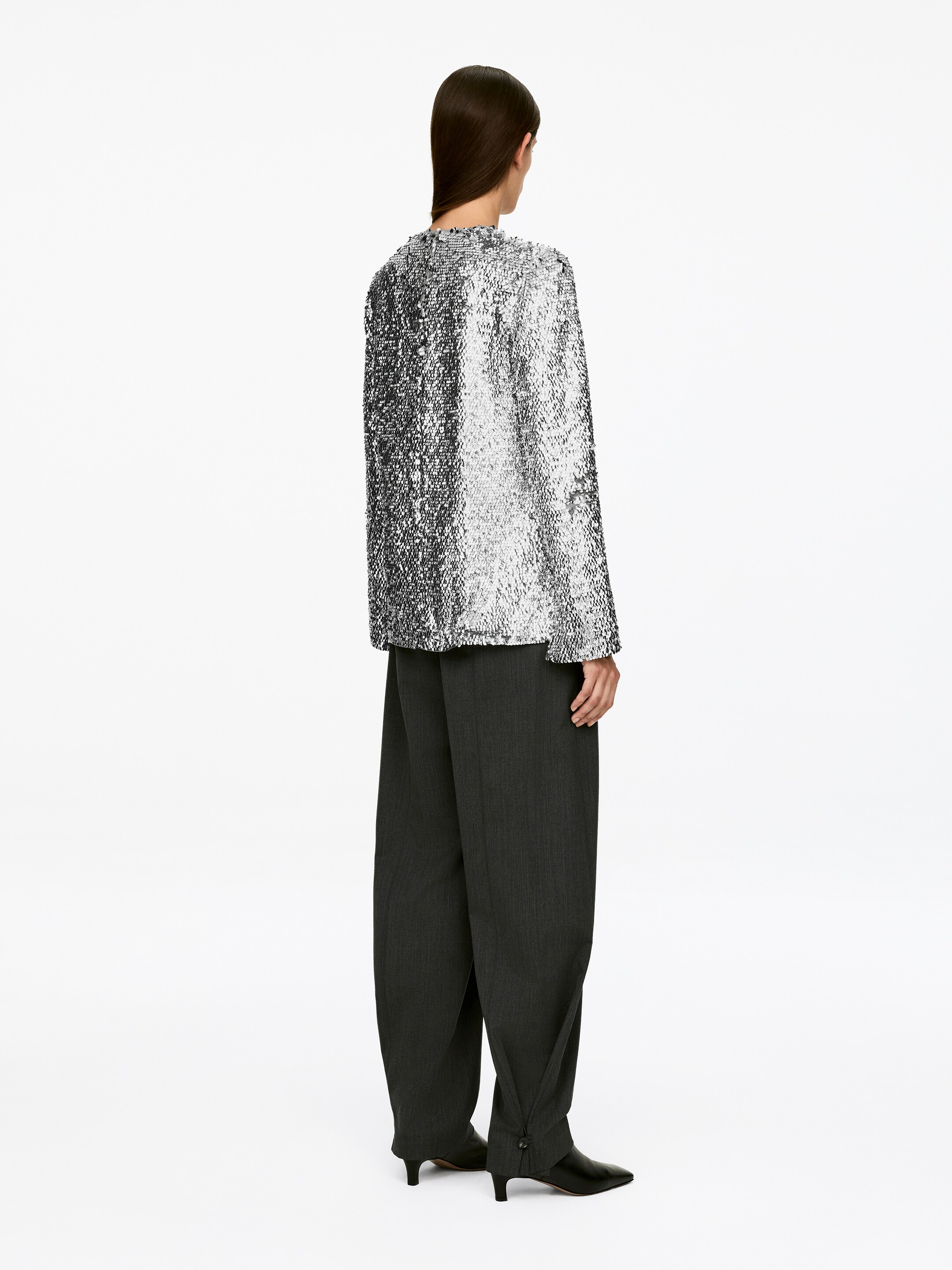 Visualizza immagine più grande: Top con paillettes - Argento - DONNA | H&M IT 2