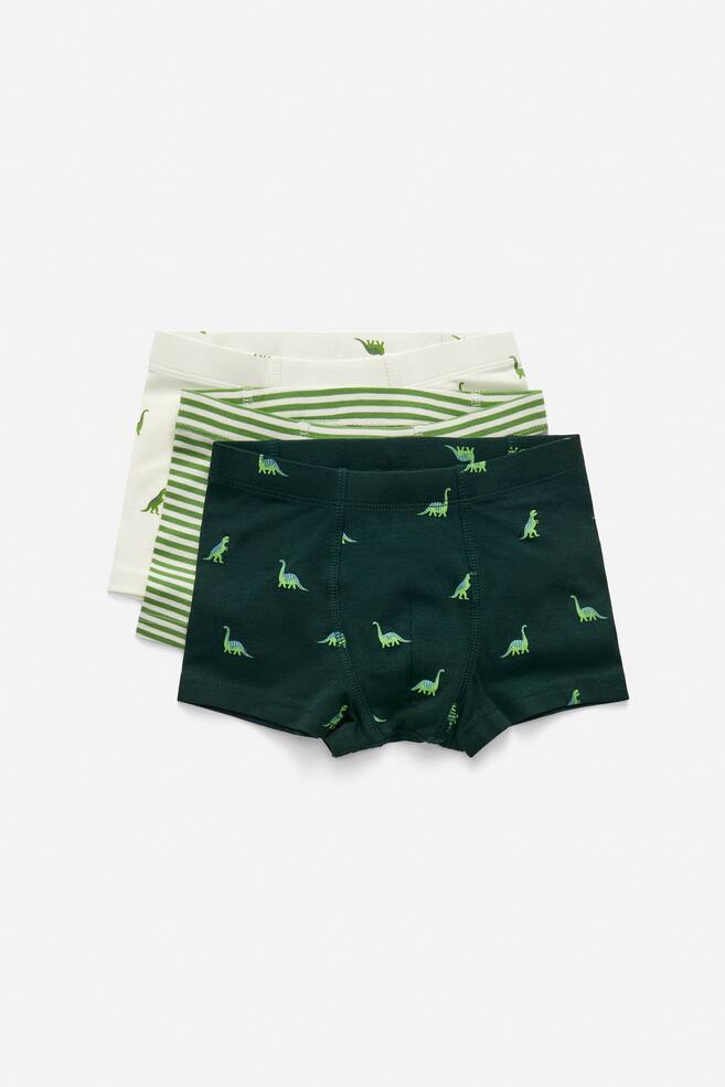 Jersey Trunks - Green/Blue/White/Blue/Dinosaurs/Red/White/Blue/White - 1