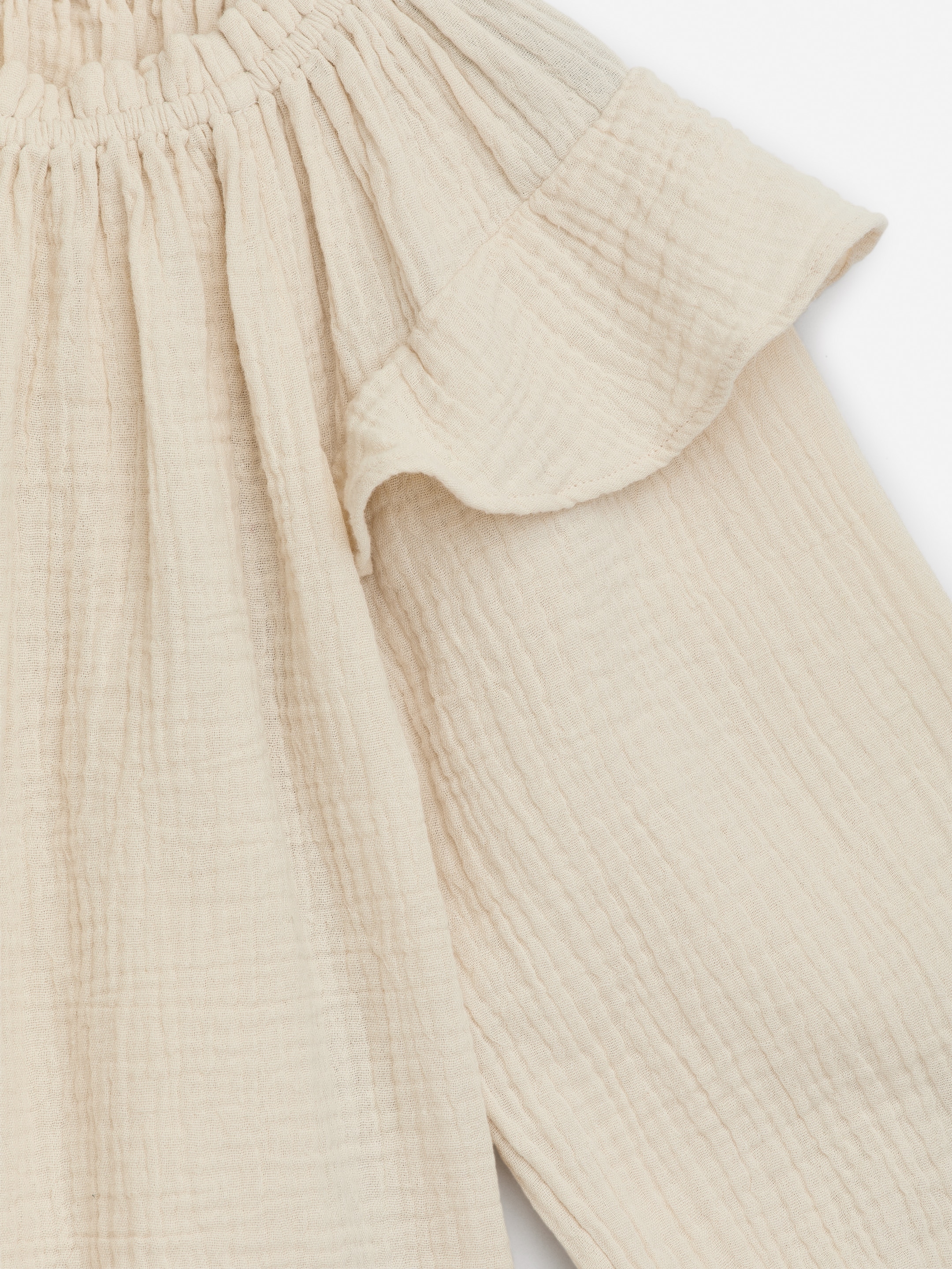 Visualizza immagine più grande: Blusa in mussola con gala - Bianco sporco - BAMBINO | H&M IT 3