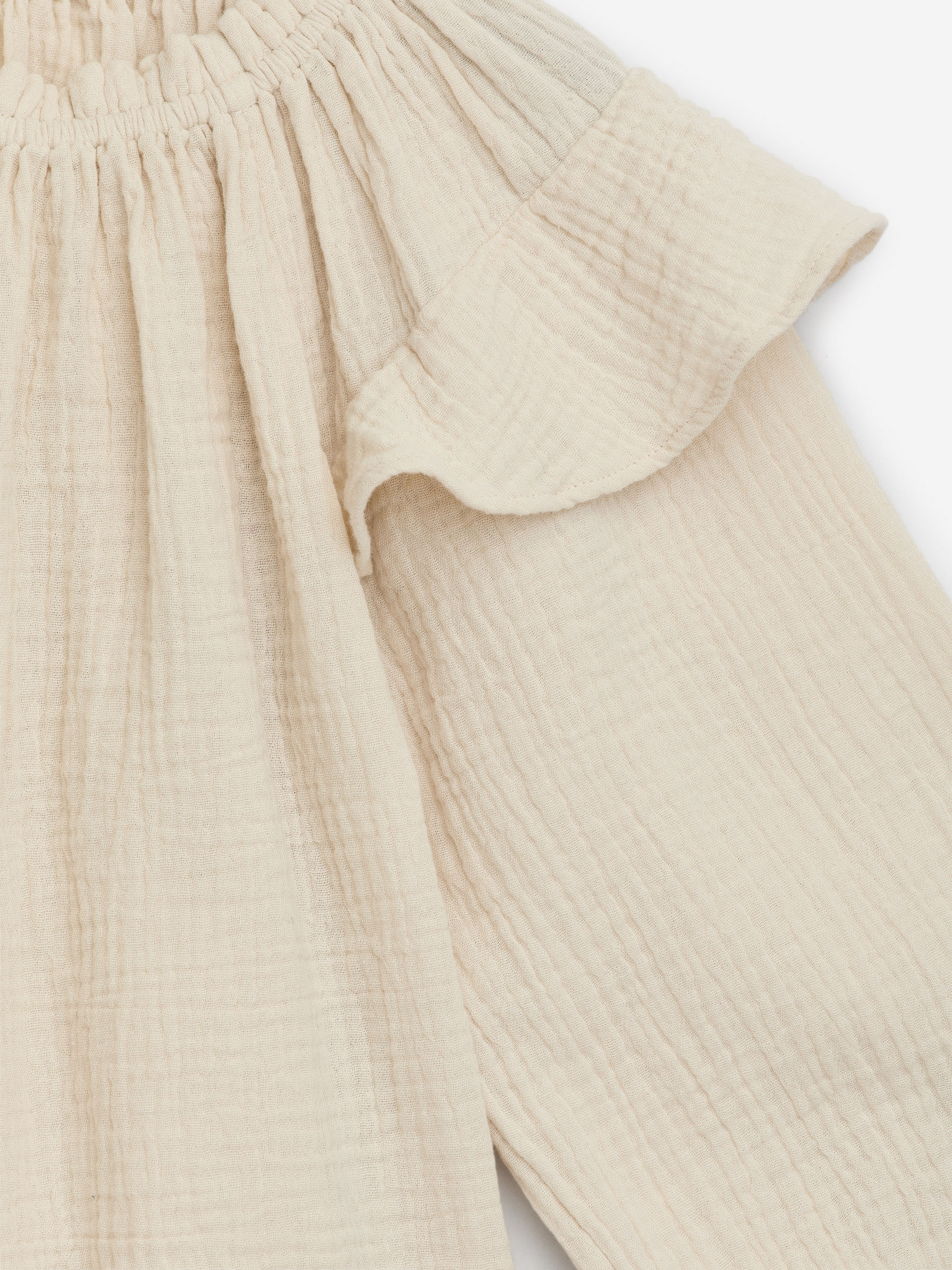 Frill Muslin Blouse - Off White - Regular fit - Children - StillMedia/DescriptiveDetail - 1