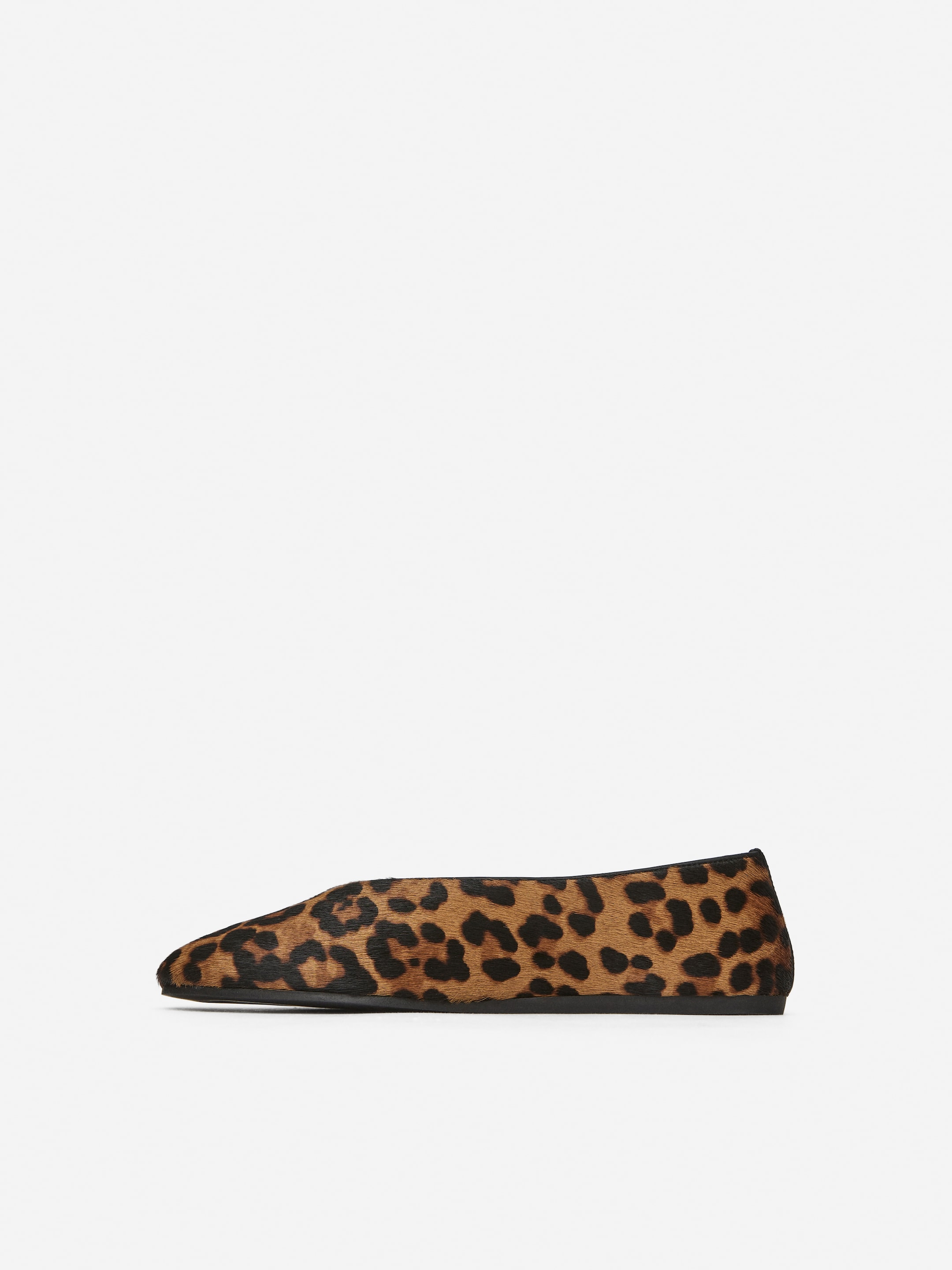 Ballerina aus Leder - Schwarz/Leopardenmuster - Damen - StillMedia/DescriptiveStillLife - 3
