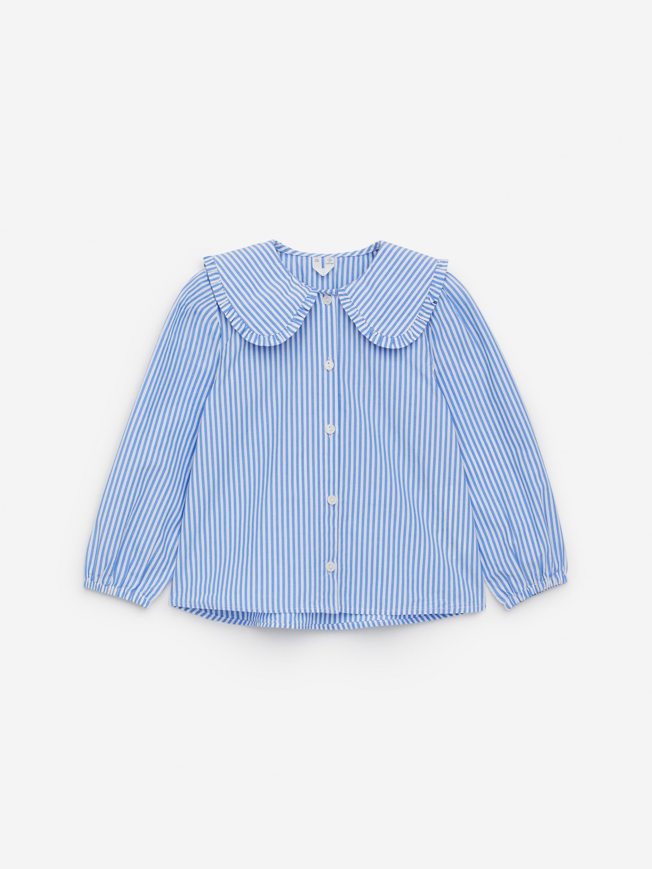 Blouse à col volanté - Blanc/Bleu - Regular fit - children - StillMedia/DescriptiveStillLife - 4