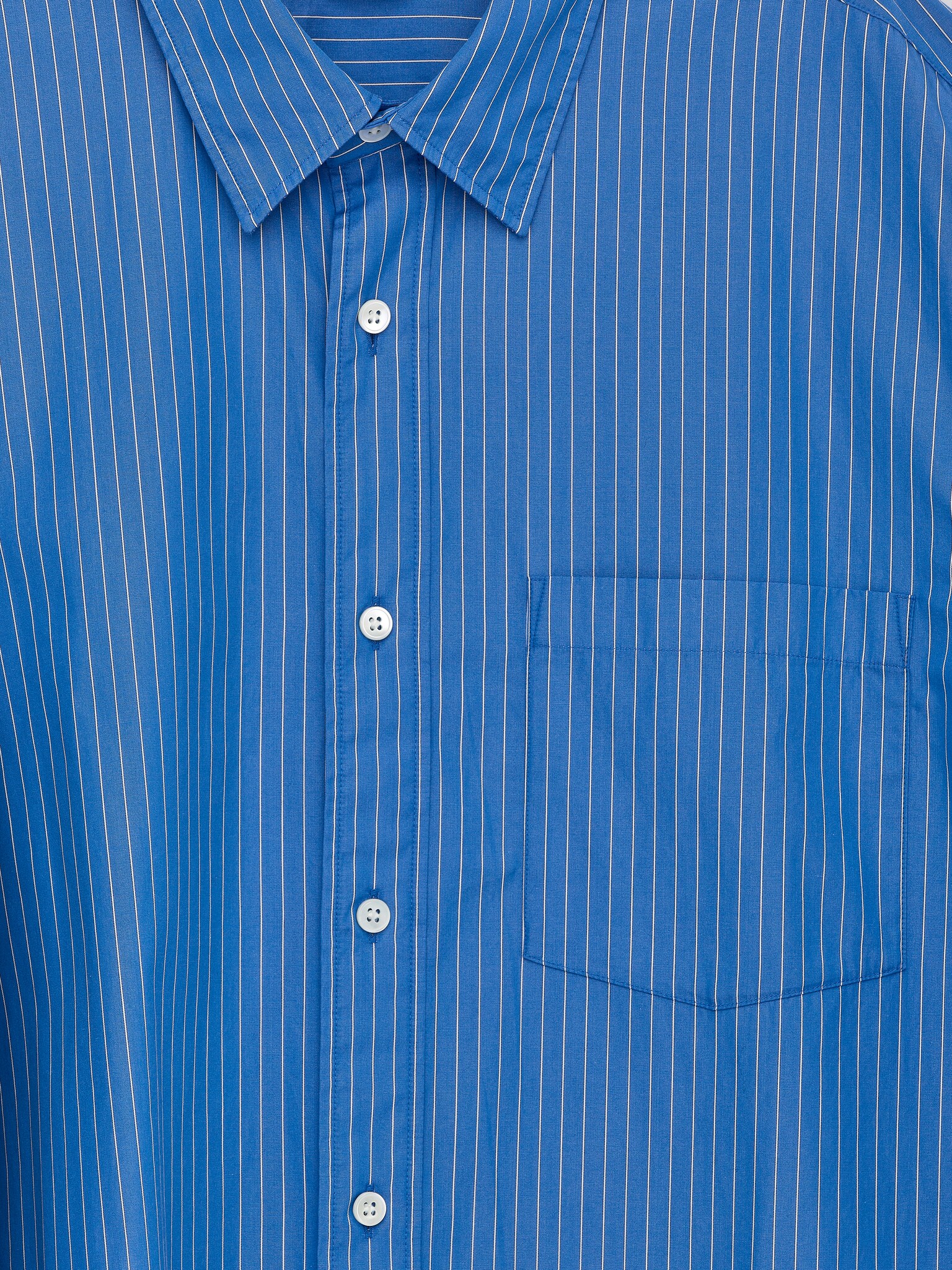 Chemise en popeline décontractée - Bleu/Blanc/Bleu/Blanc/Blanc/Blanc/Bleu/Blanc/Rayures - 3