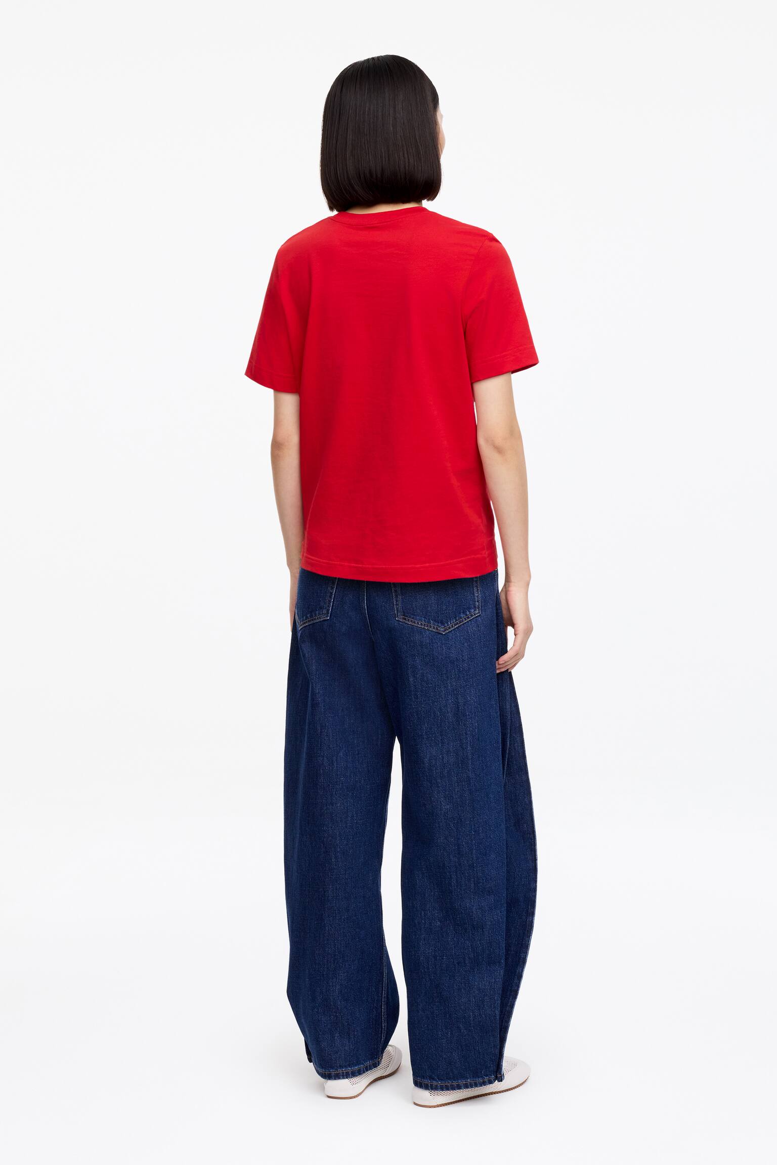 T-shirt signature LILY - Rouge/Blanc/Noir/Blanc/Bleu foncé/Gris chiné/Rouge/Blanc/Rose/Marron/Écru - 4