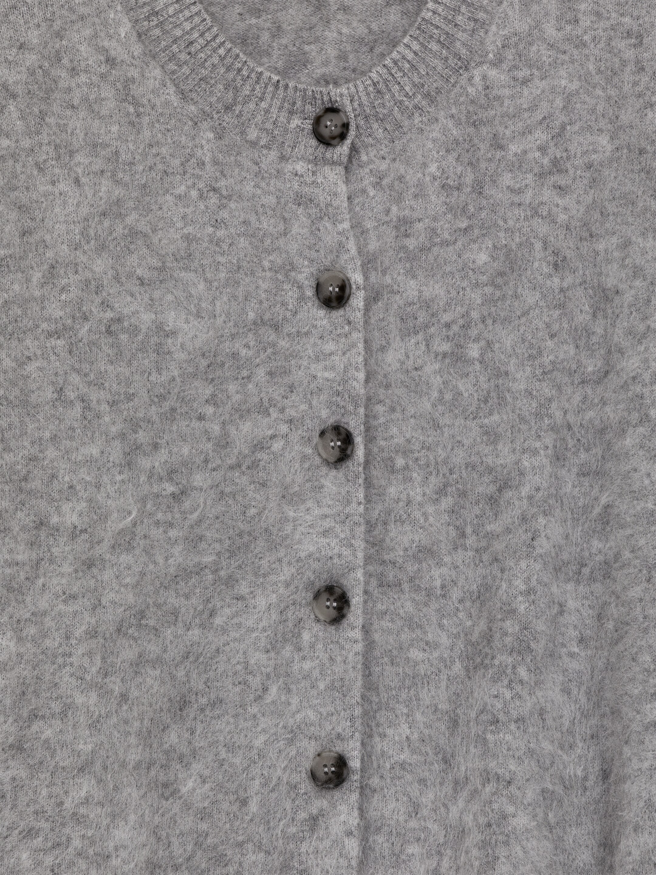 Visa större bild: Cardigan i ren borstad kashmir - Grå - DAM | H&M SE 6