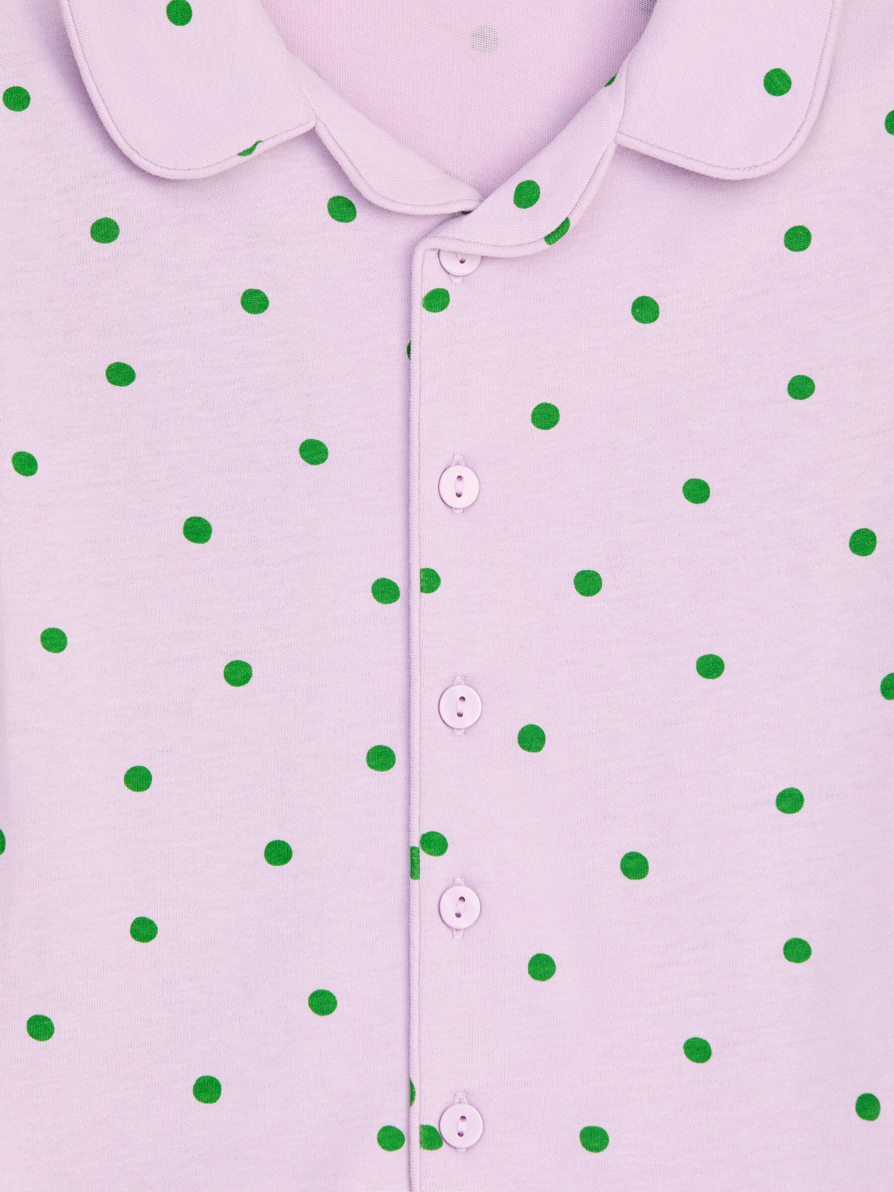 Ensemble pyjama en coton - Mauve/Vert à pois - Enfant - StillMedia/DescriptiveDetail - 1