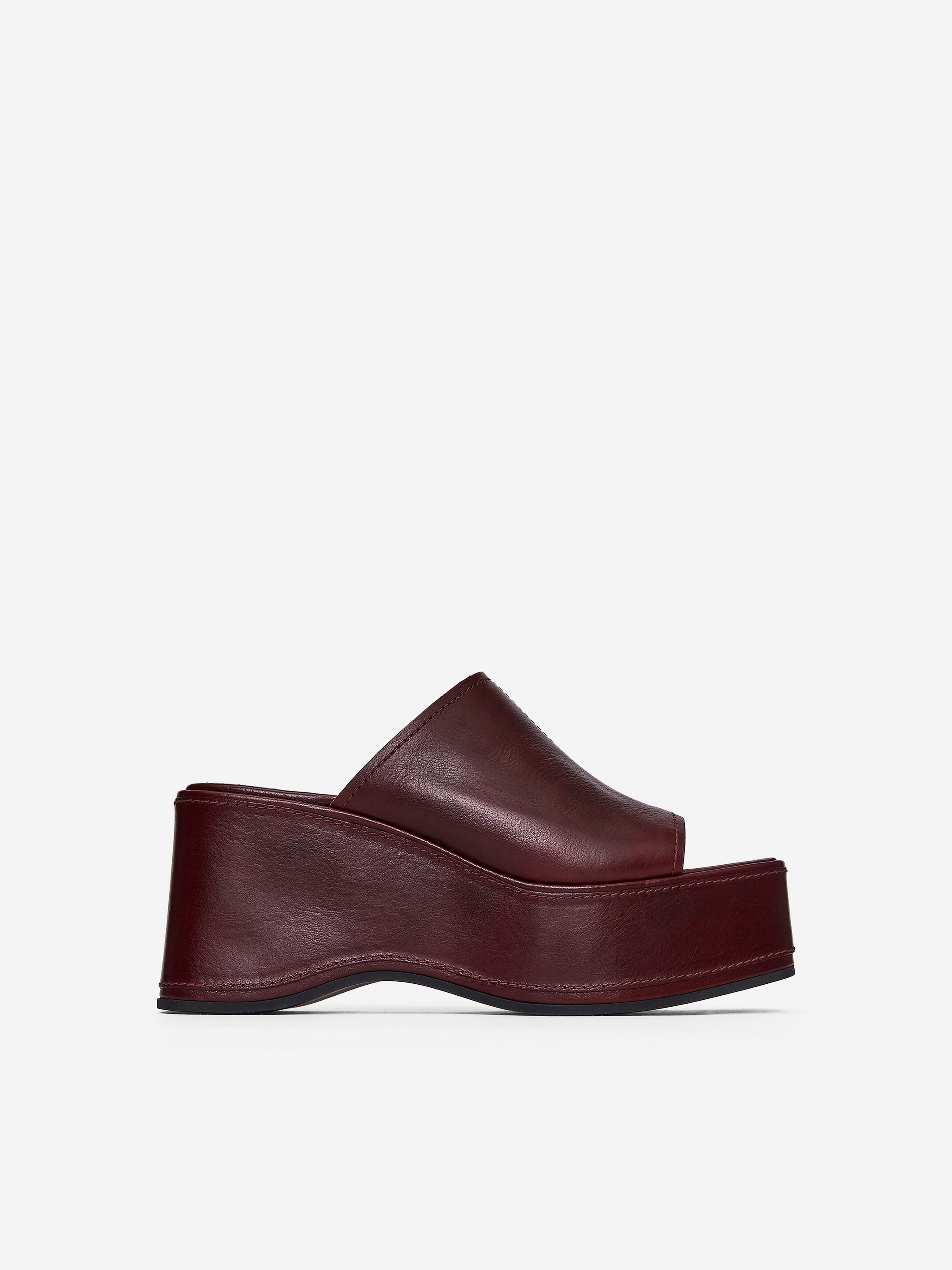 Agrandir l'image: Mules compensées - Bordeaux - FEMME | H&M BE 4
