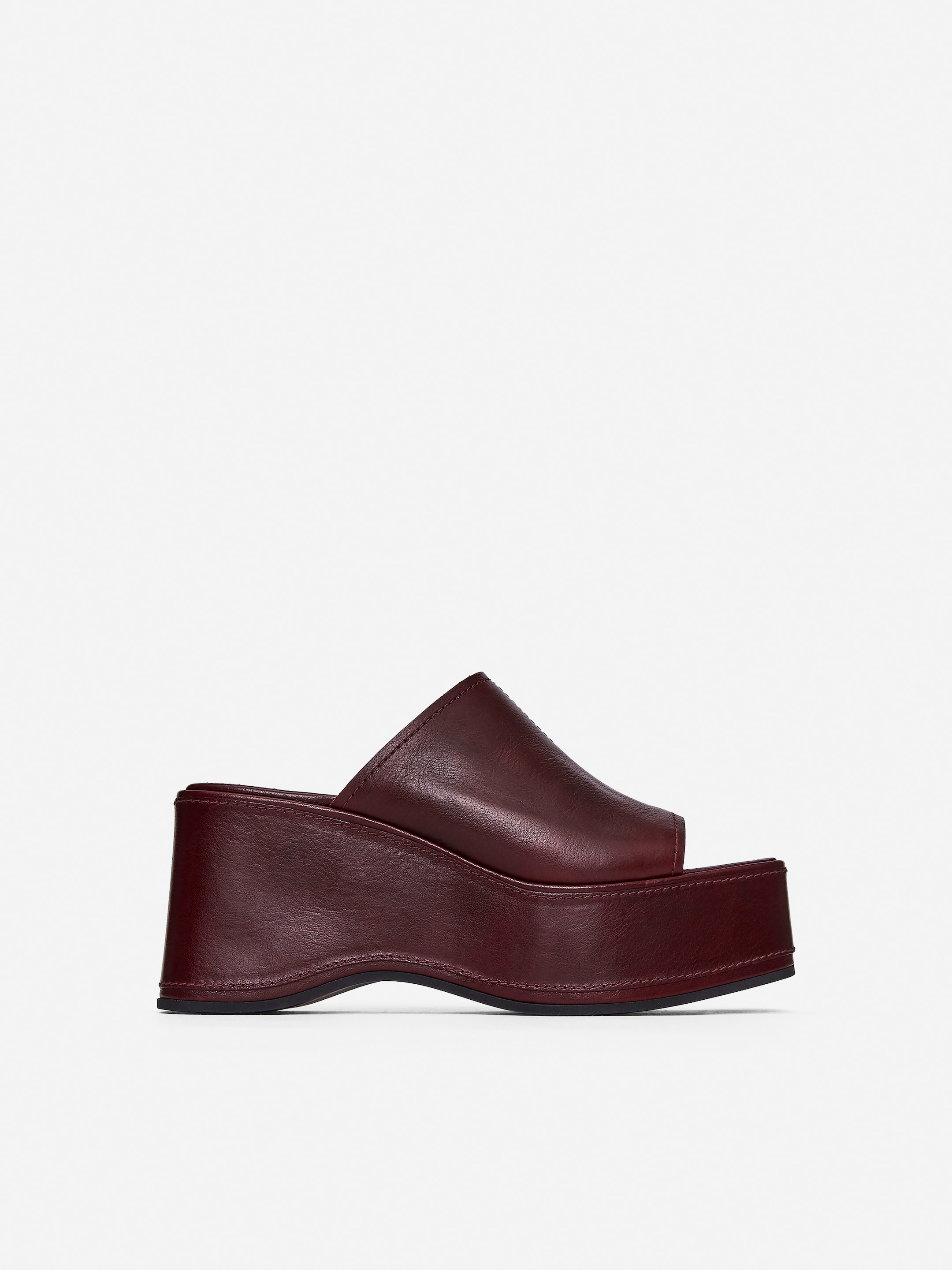 Ver imagem maior: Platform Mules - Bordeaux - SENHORA | H&M PT 4