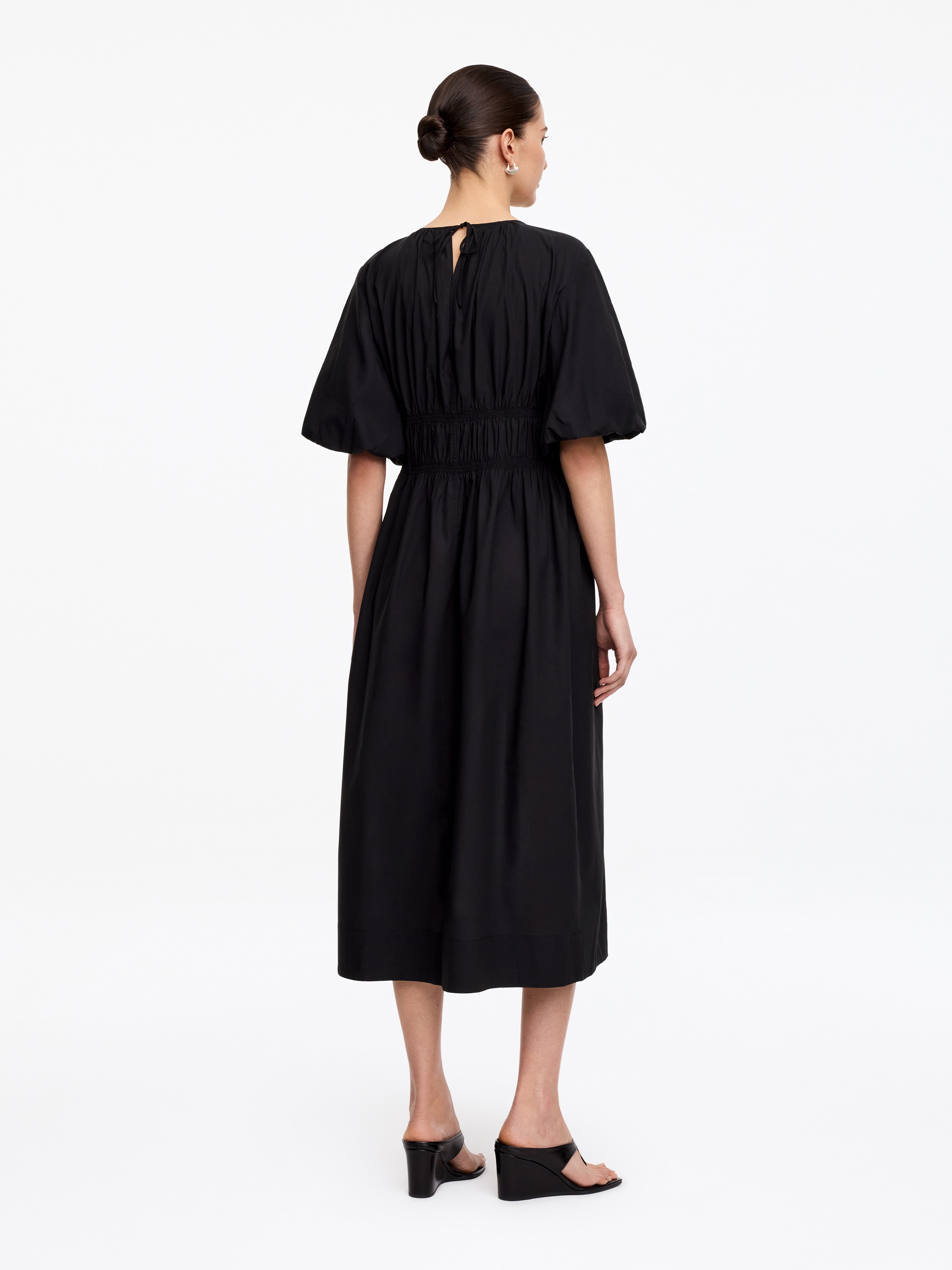 Lyocell-Pamut Maxi Ruha - Fekete
