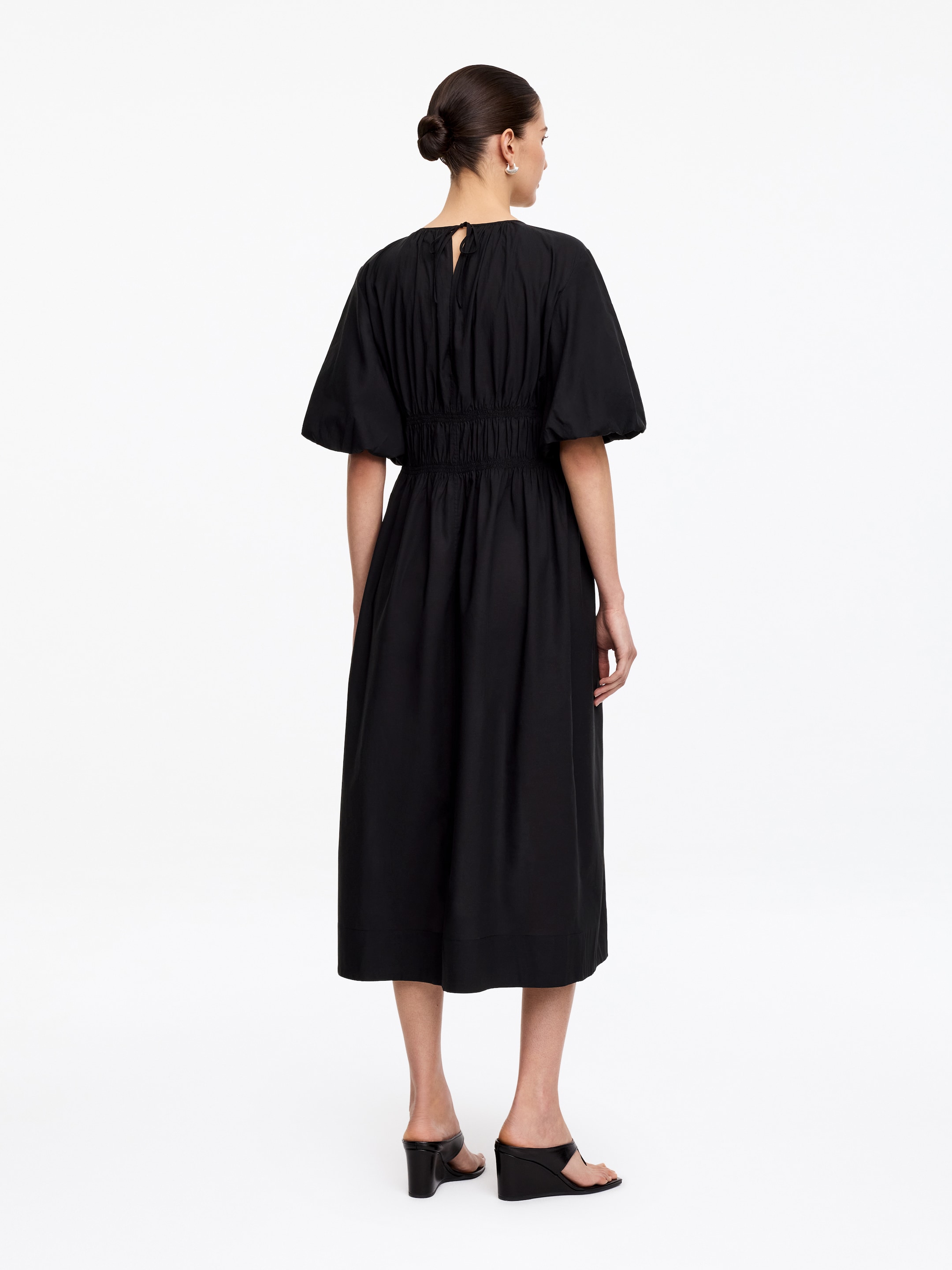 Lyocell-Cotton Maxi Dress - Black - Regular fit - Women - StillMedia/Lookbook - 2