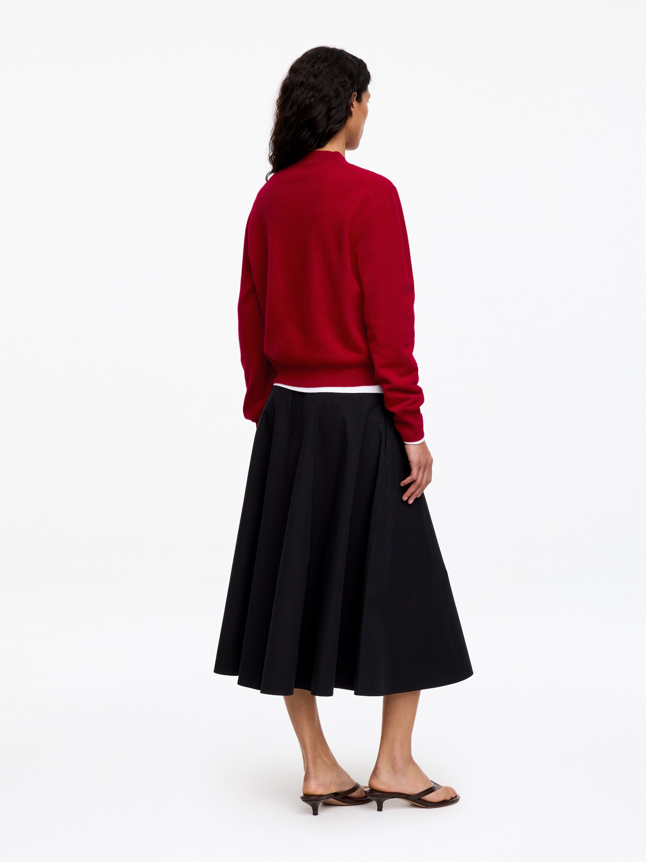 Soft Merino Wool Jumper - Red - Regular fit - women - StillMedia/Lookbook - 3