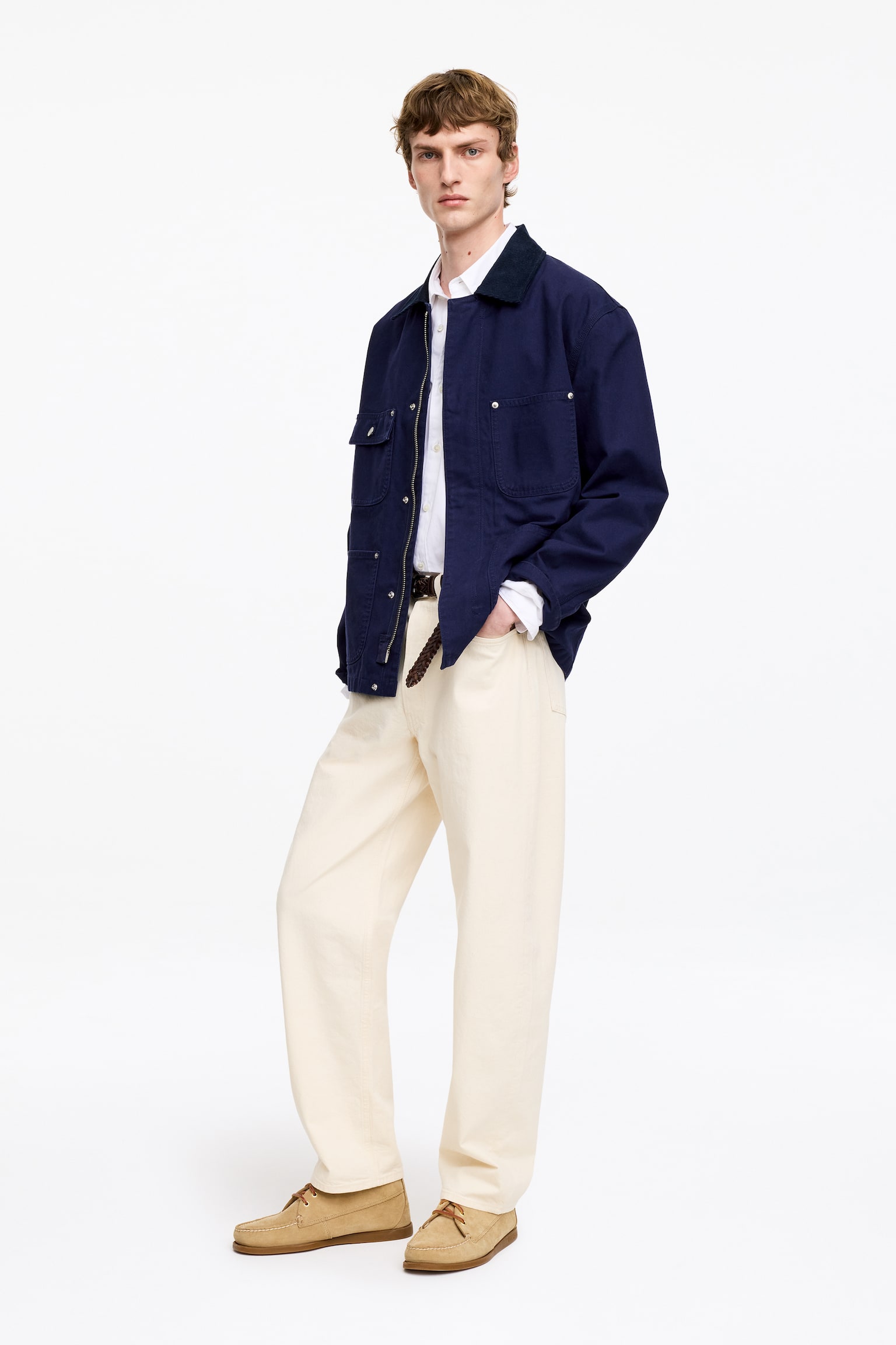 CREEK Relaxed Barrel Jeans - Ecru/Blå - 9