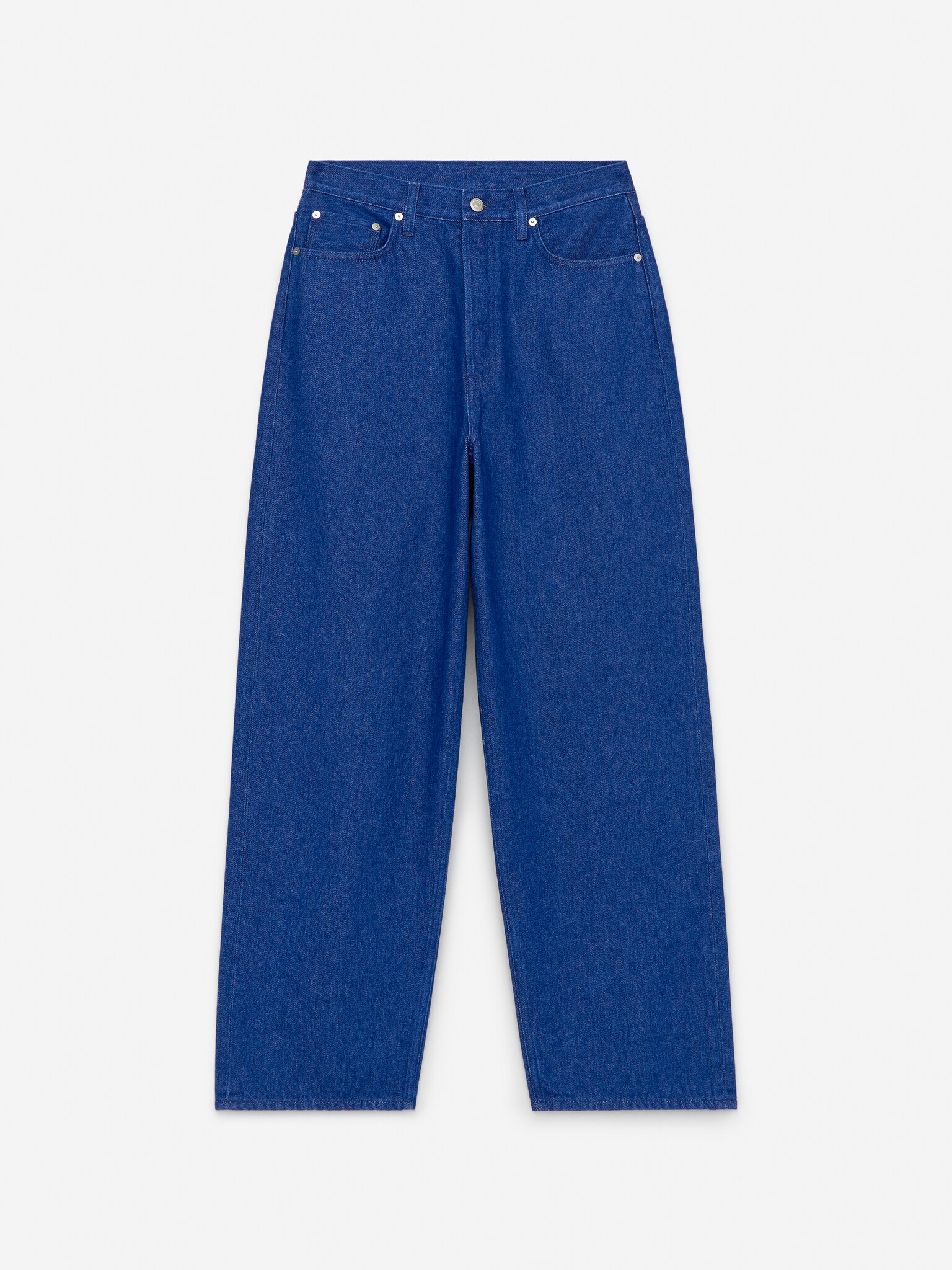 Jeans AMBER Barrel - Albastru/Verde kaki/Albastru/Negru
